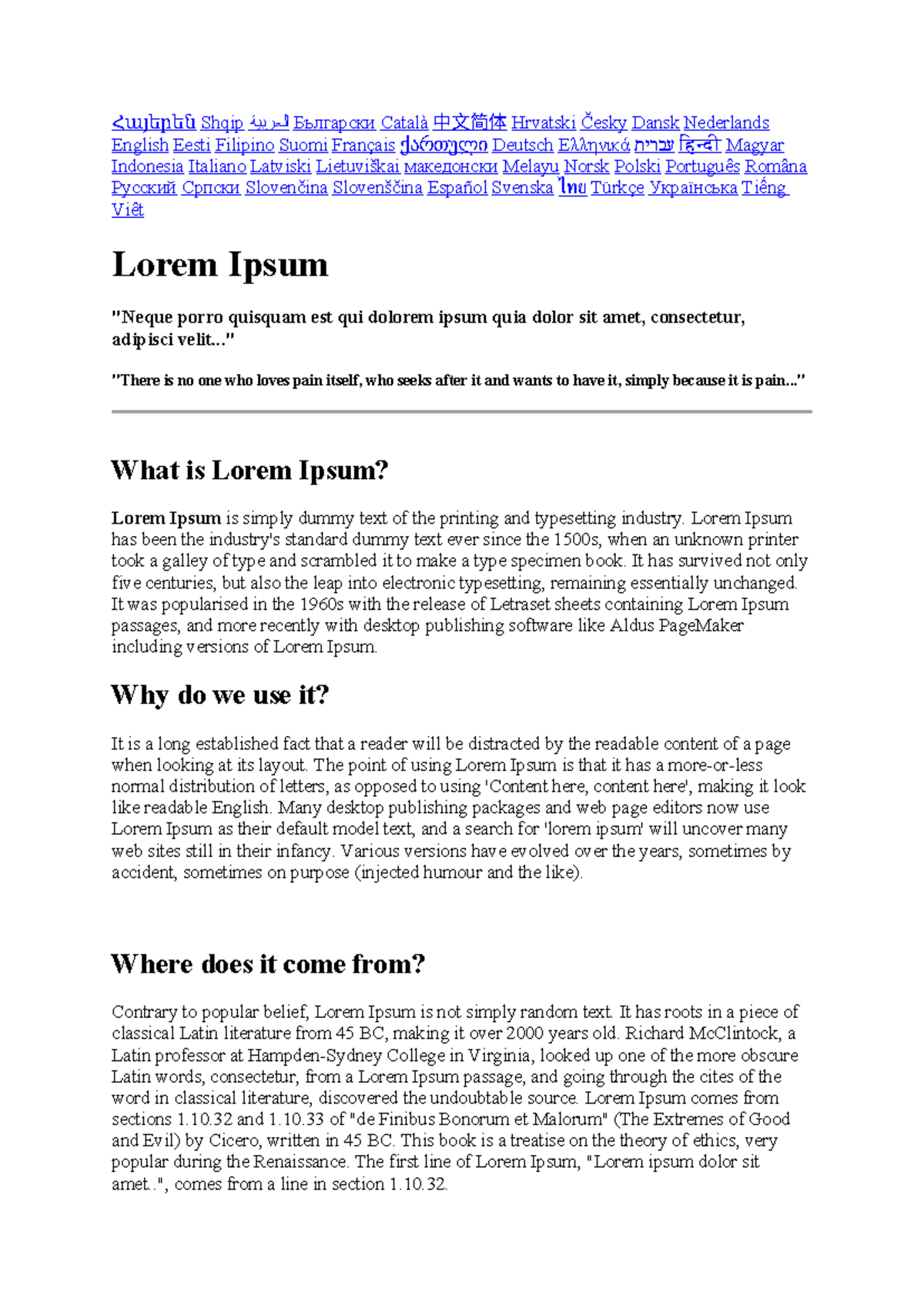 MD 101: Overview of Lorem Ipsum and Its Historical Context - Studocu