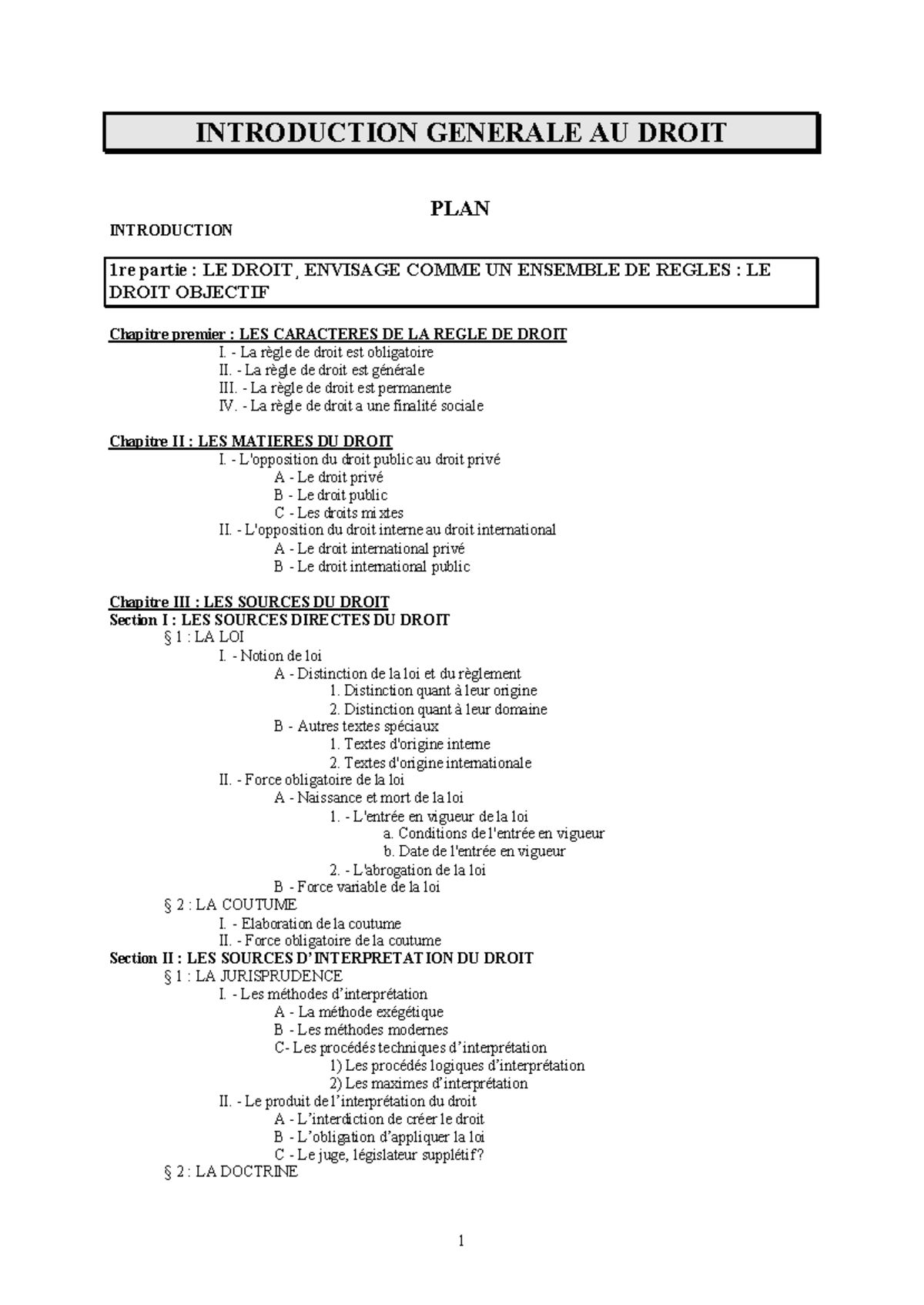 Introduction au droit : Notions et Concepts Fondamentaux - Studocu