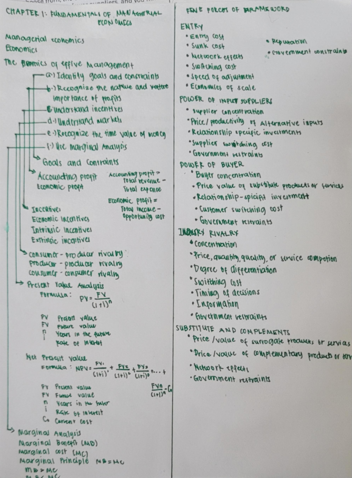 ME 101 - Chapter 1: Fundamentals of Managerial Economics Notes - Studocu