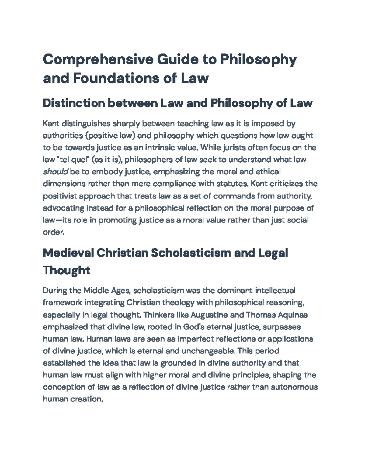 Comprehensive Guide to Philosophy and Foundations of Law: Key ...