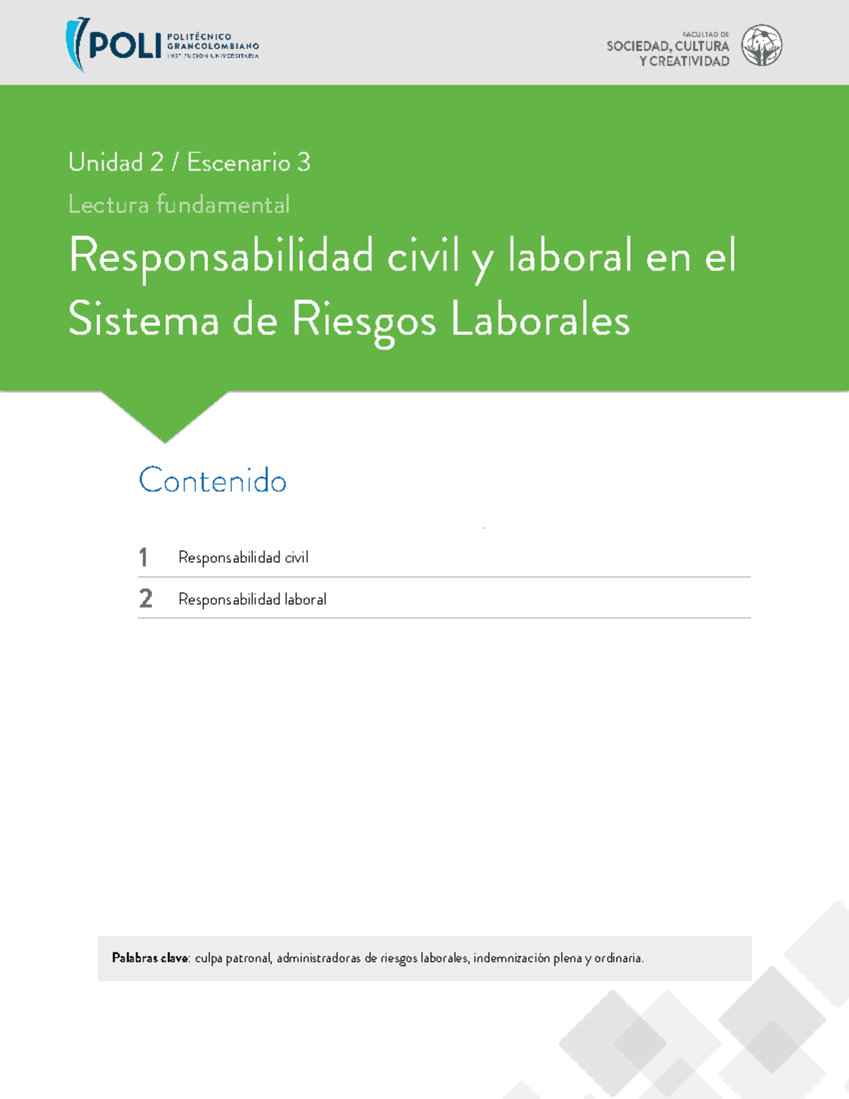 Responsabilidad Civil y Laboral en el Sistema de Riesgos Laborales ...