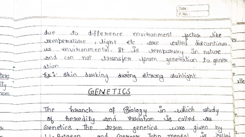Chapter 5: Genetics and Evolution - Principles of Inheritance (BIO101 ...