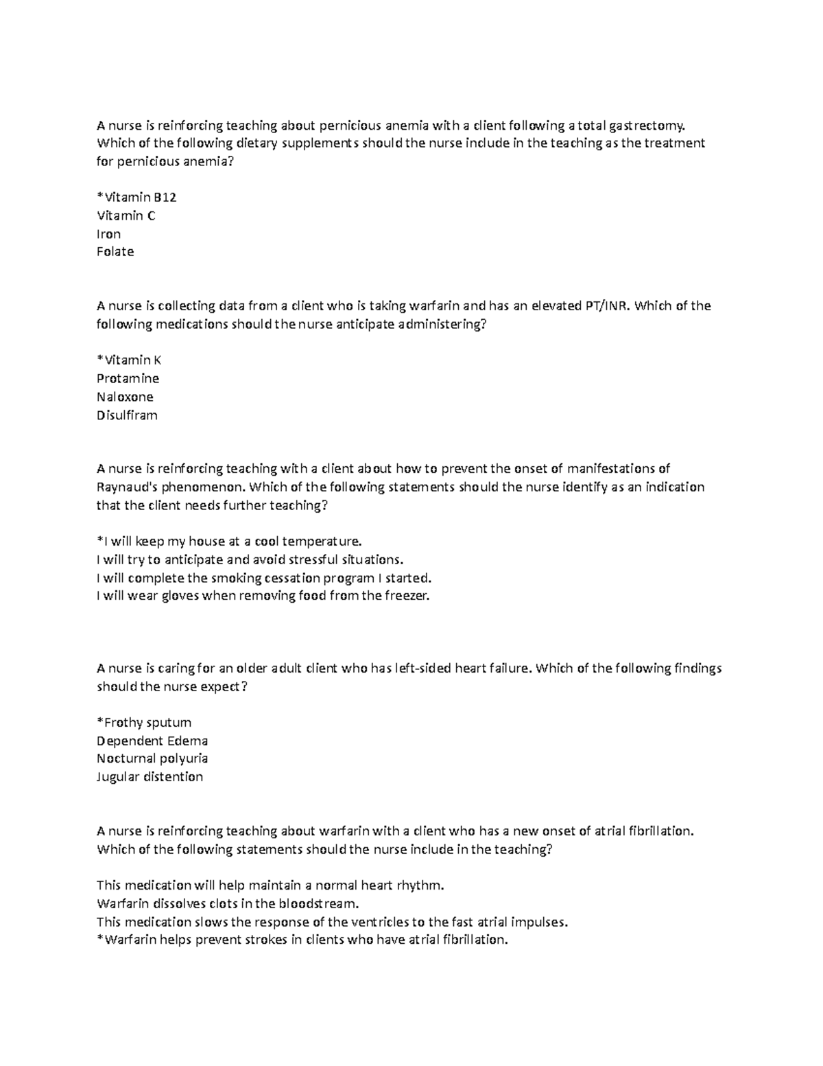 Med Surg Notes for Nursing - Key Concepts & Interventions - Studocu