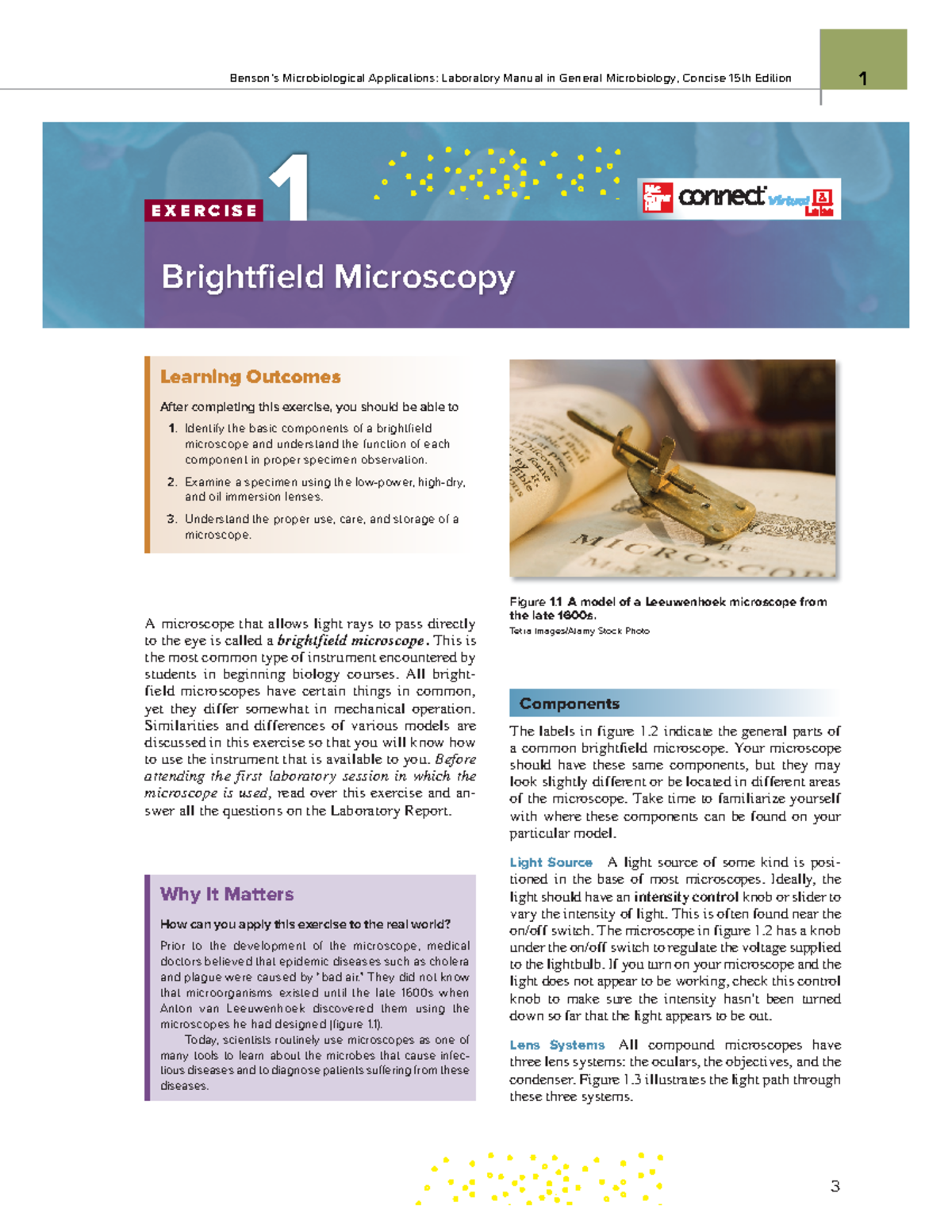 Lab Manual Week 1 Chaps. 1-3 - A microscope that allows light rays to ...