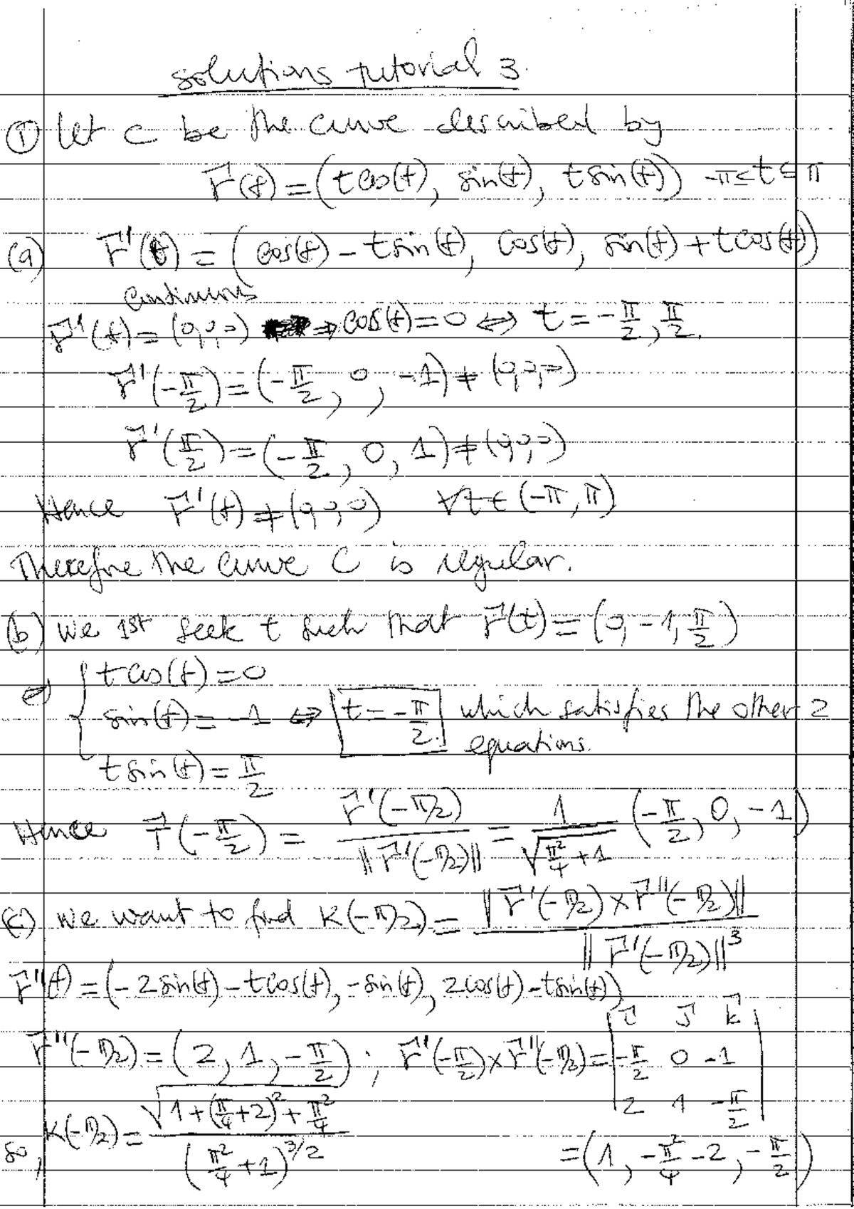 Solutions for Tutorial 3 - TUT2025 - Studocu
