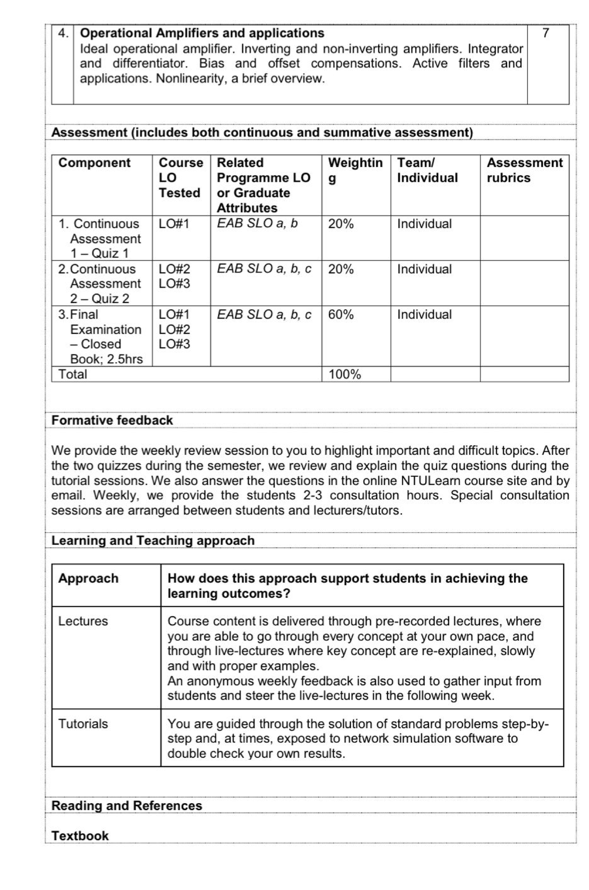 4. EAB 4: Operational Amplifiers - Applications & Assessments Overview ...