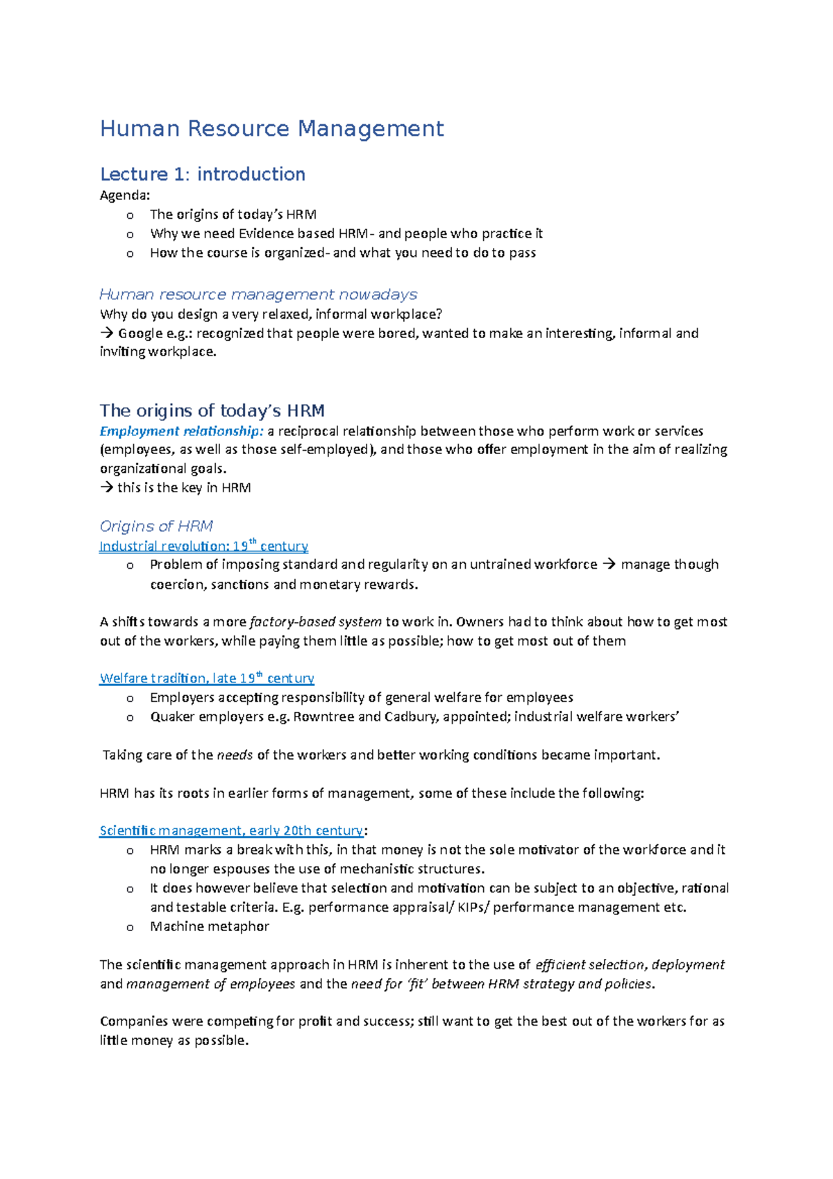 HRM 101: Foundations and Evidence-Based Practices in Human Resource ...