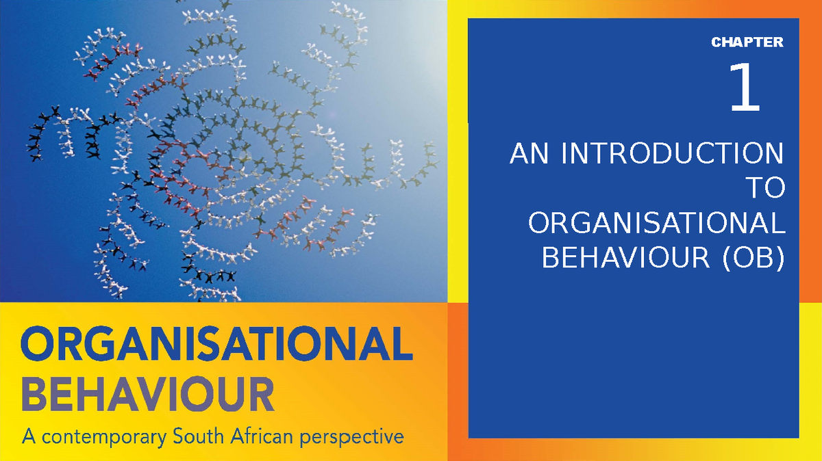 OB - 5ED - CH - Comprehensive Lecture Notes on Organisational Behaviour ...