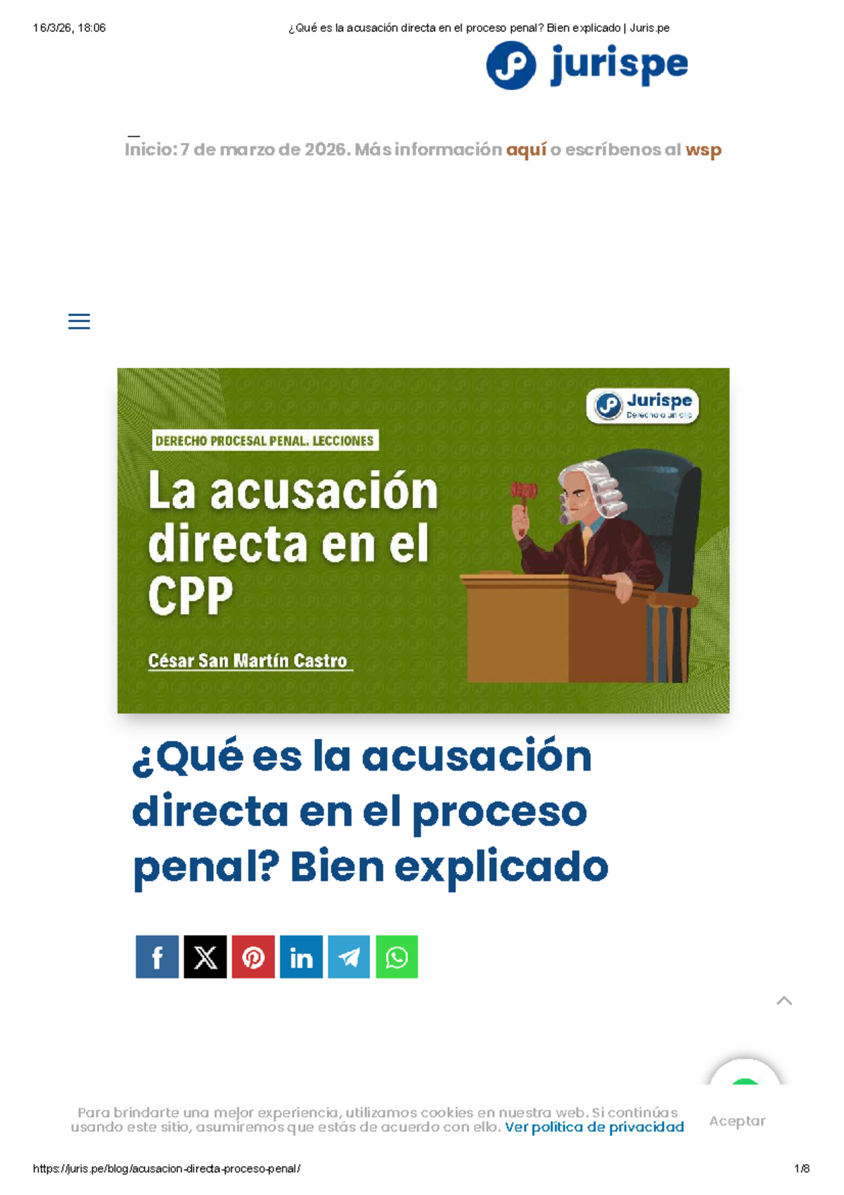 18:06 Acusación Directa en el Proceso Penal: Explicación Detallada ...