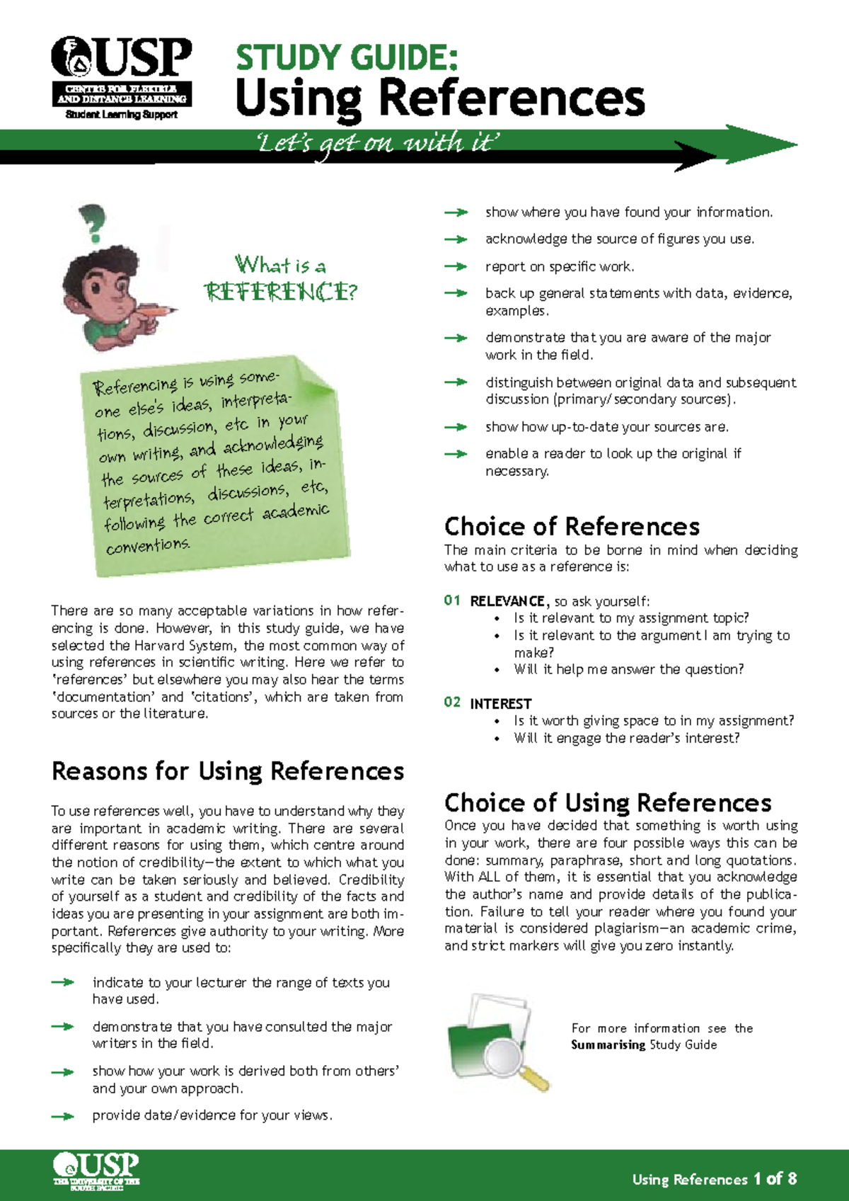 Using References: A Study Guide - Studocu