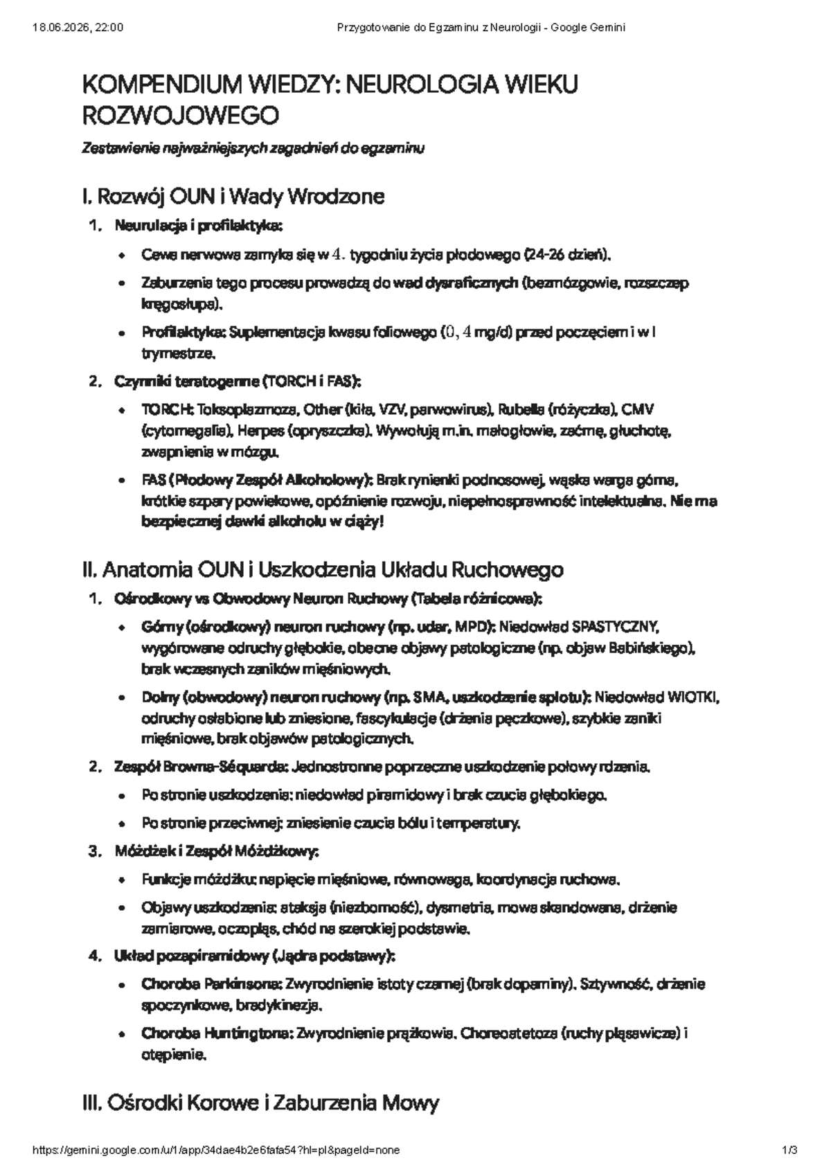 18.06.2026 Przygotowanie do Egzaminu z Neurologii - KOMPENDIUM WIEDZY ...
