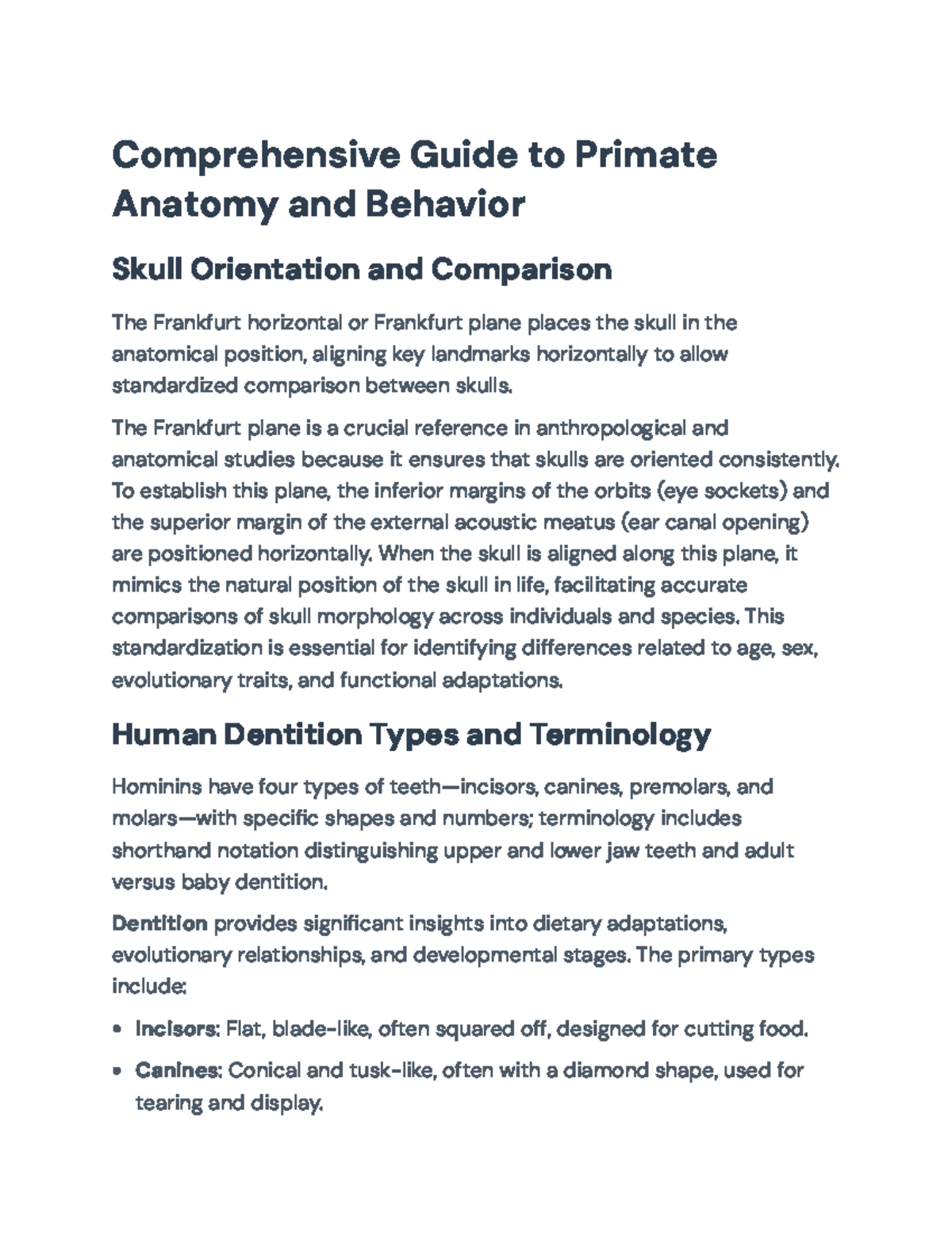 Primate Anatomy & Behavior Overview: A Comprehensive Study (Bio 101 ...