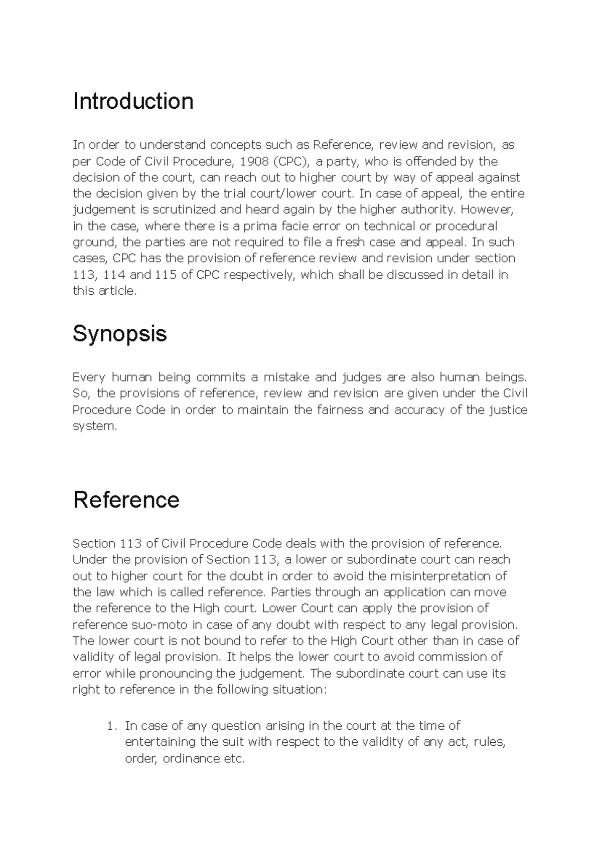 CPC 1908 Notes: Reference, Review, and Revision Concepts for Law ...