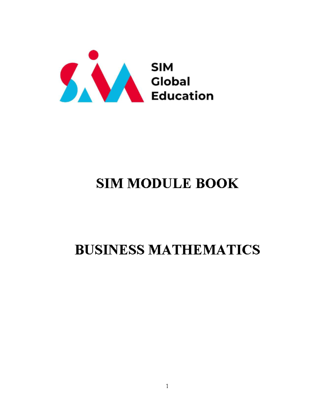 QTS0103 - Business Mathematics: Example Solutions and Analysis - Studocu