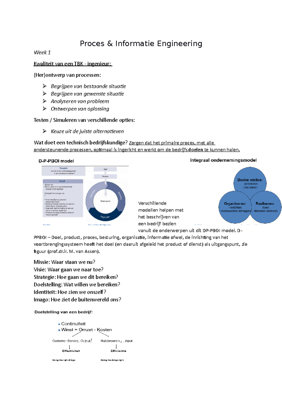 Proces en Informatie Engineering: Inzicht in Processen en Efficiëntie ...