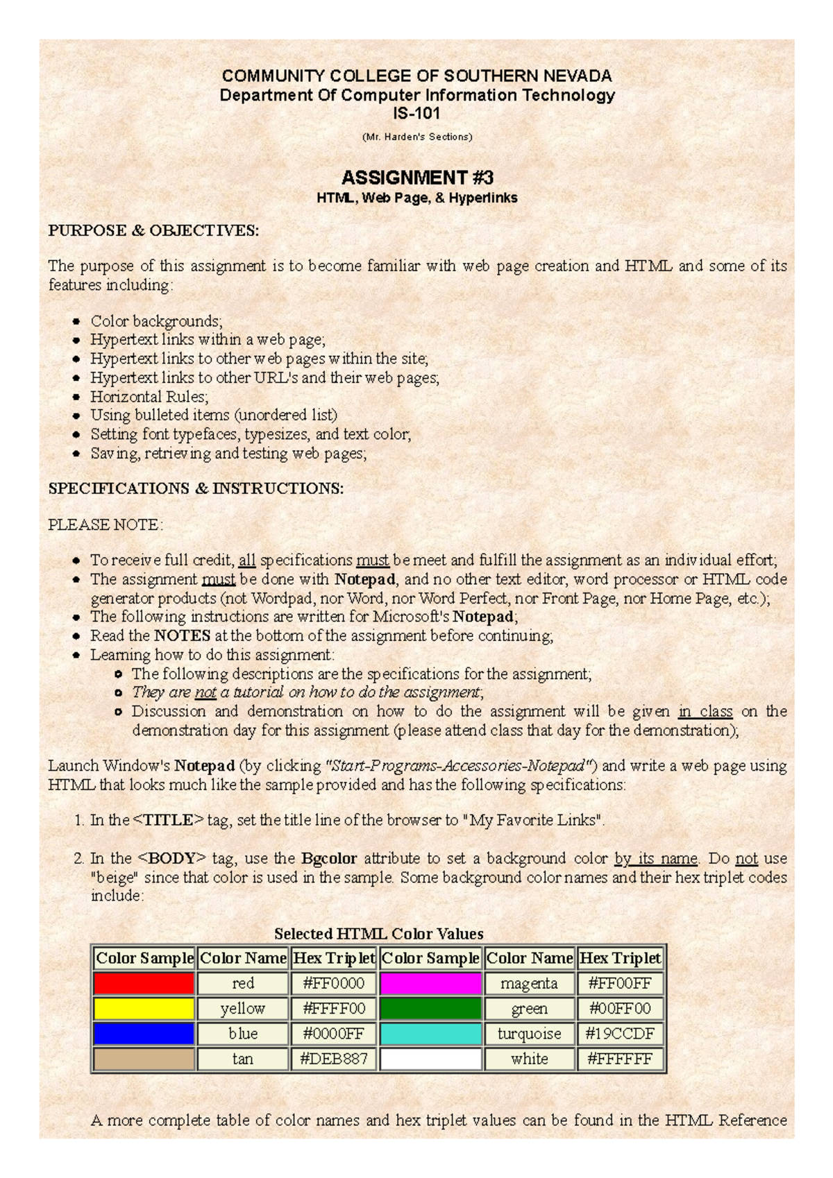 Assignment-3 - study material - COMMUNITY COLLEGE OF SOUTHERN NEVADA ...