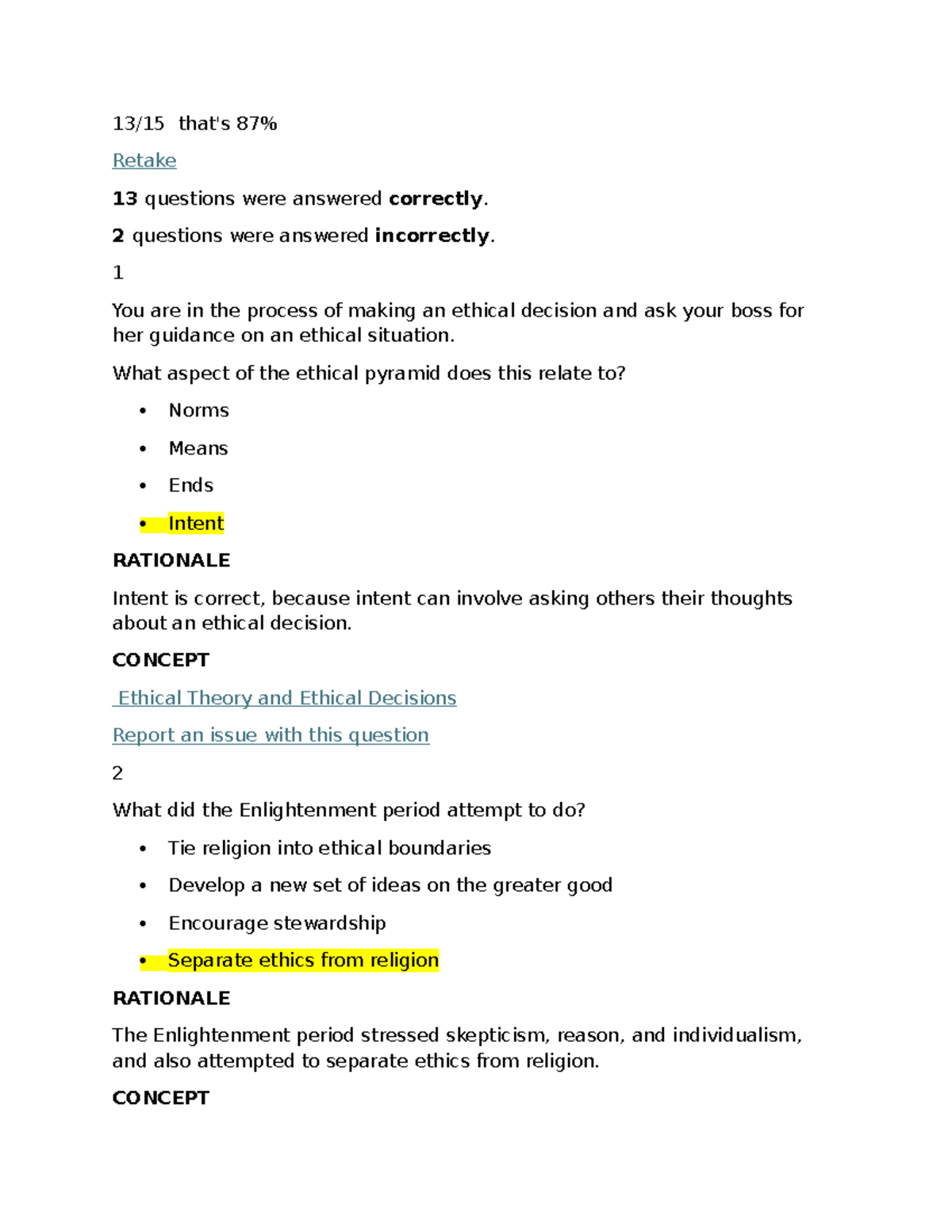 Ethics Decision-Making - Unit 1 Milestone 1 Summary and Analysis - Studocu