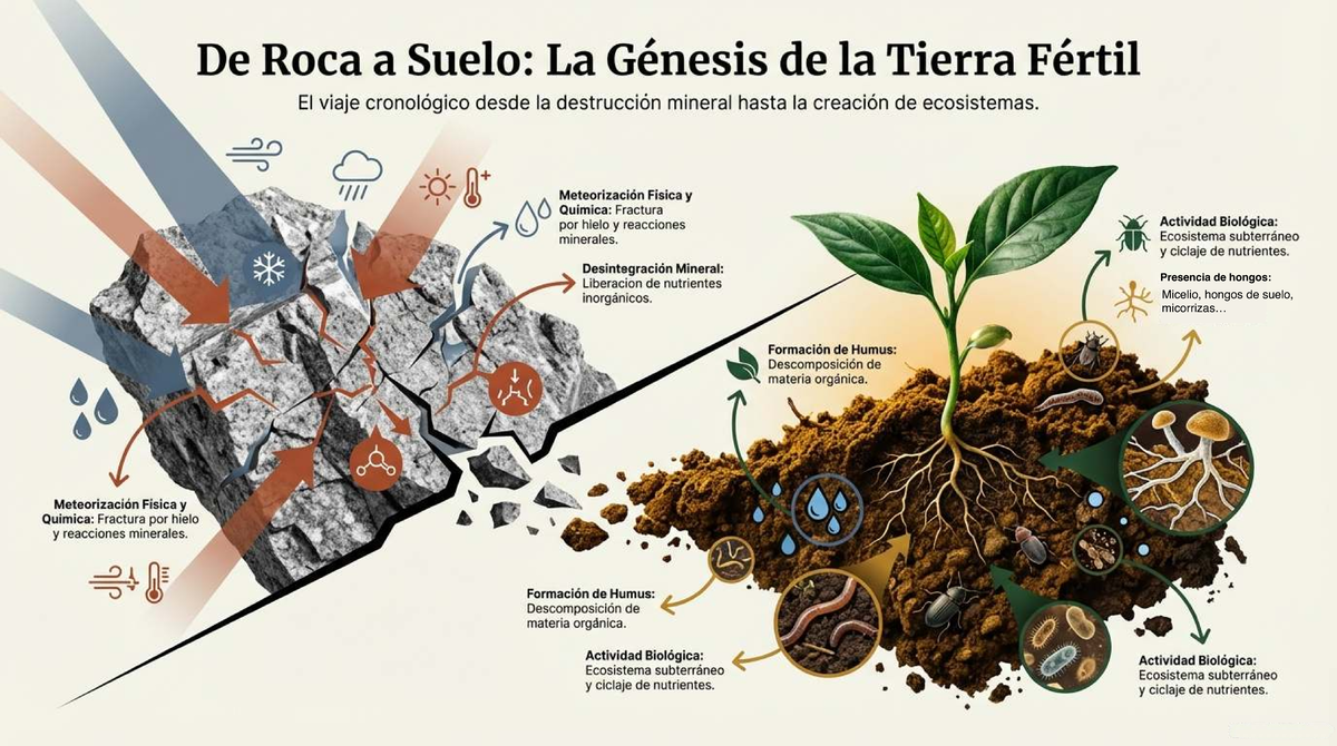 De Roca a Suelo: Génesis y Formación del Suelo en Ecosistemas - Studocu