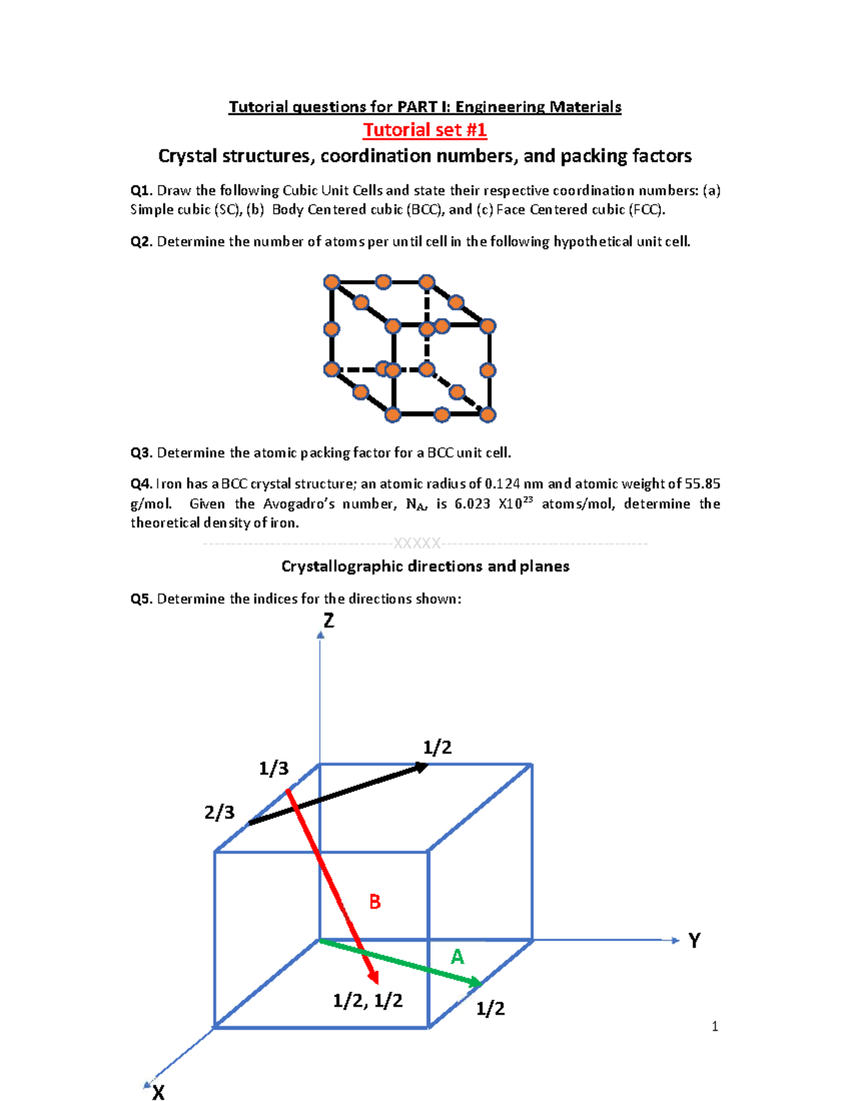 MA2024 TUT - Engineering Materials Tutorial Questions and Solutions ...