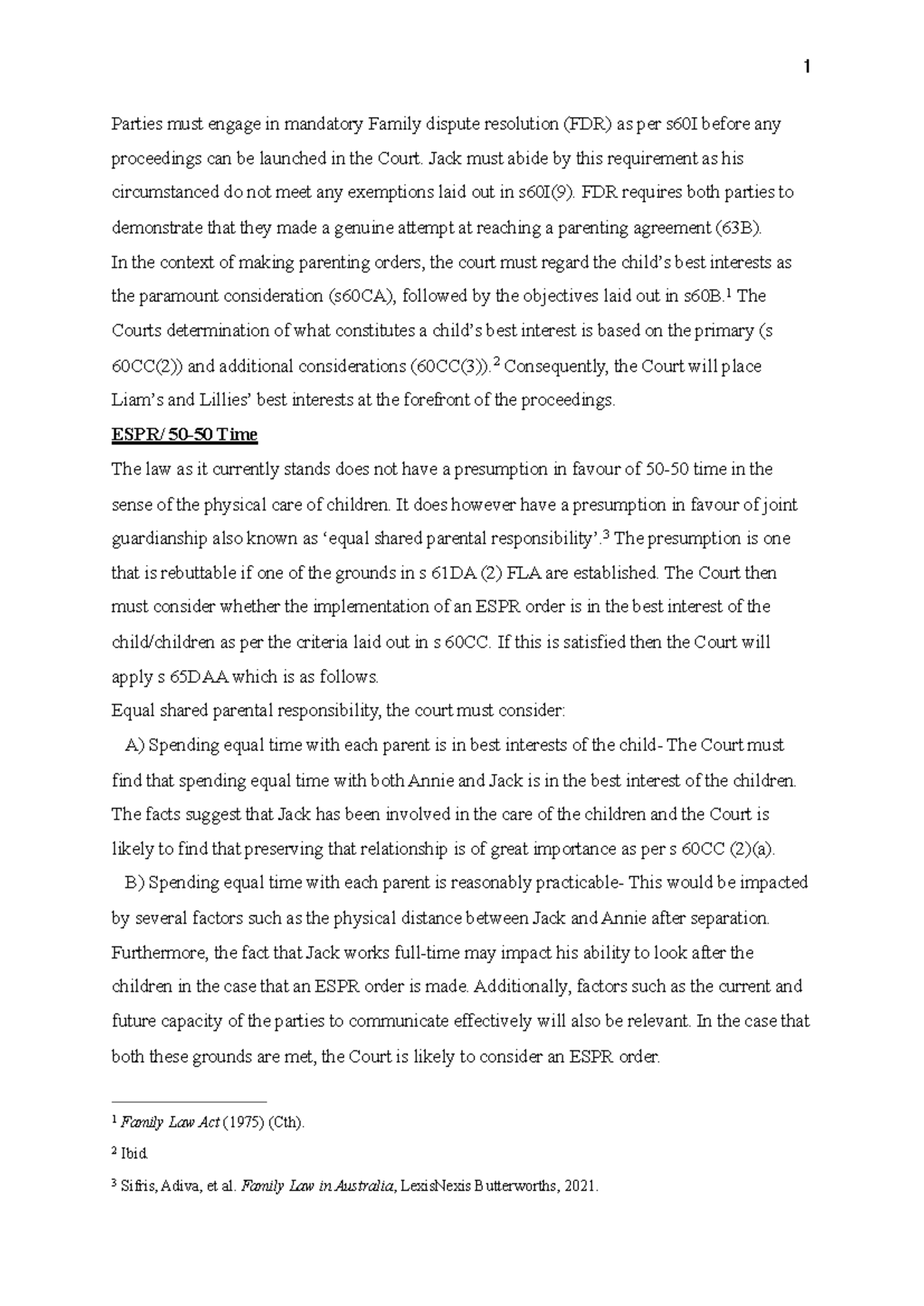 Family LAW Assignment 2022 - Parties must engage in mandatory Family ...