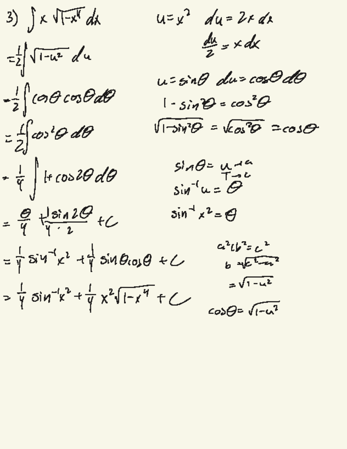 MATH 141 Exam Prep - exercises - Math 141 - 3)(x dx u = X du = 2 xdx ...
