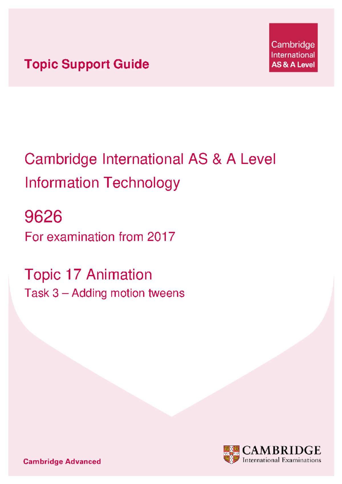 Guide 3 - Topic Support Guide Cambridge International AS & A Level ...