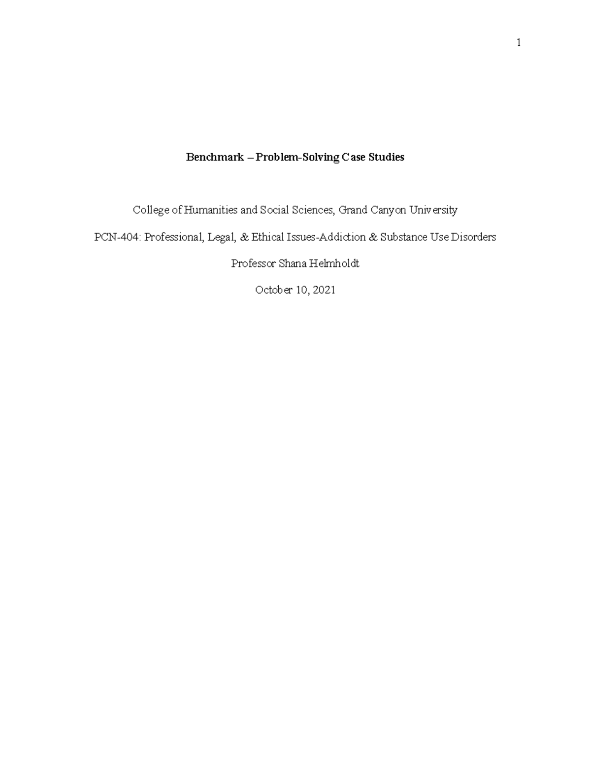 PCN-404: Problem-Solving Case Studies on Ethical Decision-Making - Studocu