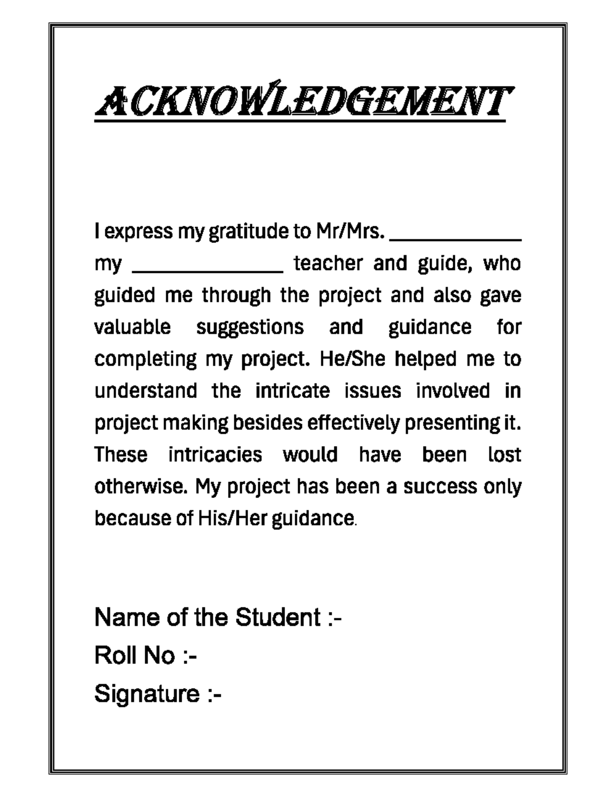 Acc 2 - noting - accounts - ACKNOWLEDGEMENT I express my gratitude to ...