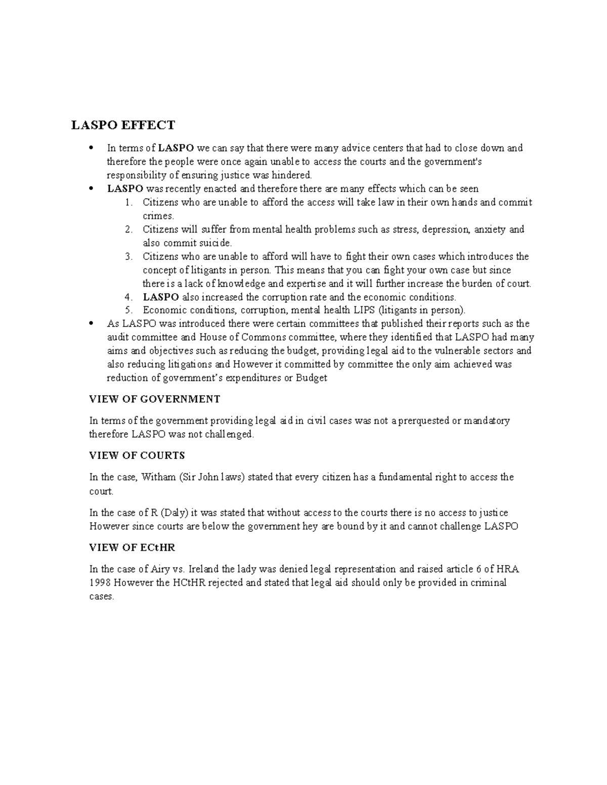 Lecture ( Laspo) - LASPO EFFECT In terms of LASPO we can say that there ...