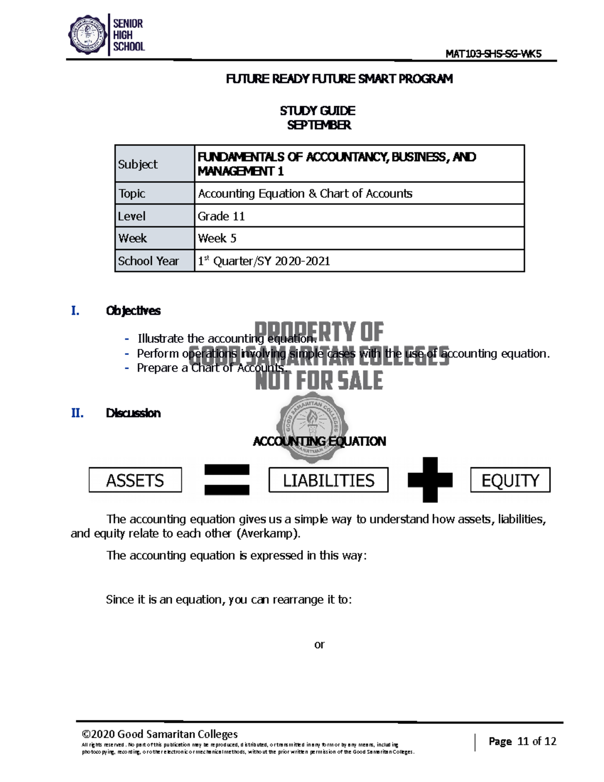 Shs MAT103 wk5 g11 - none - Page 11 of 12 FUTURE READY FUTURE SMART ...