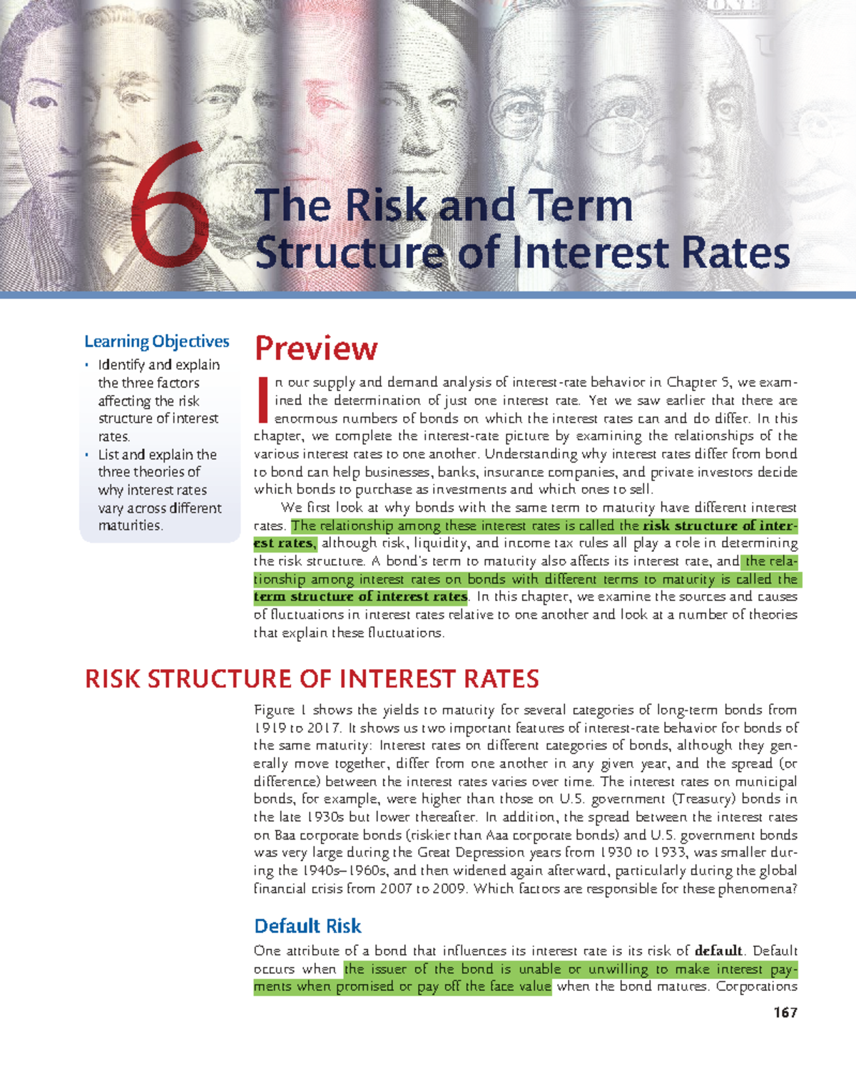 Chapter 6 - The Risk and Term Structure of Interest Rates Analysis ...