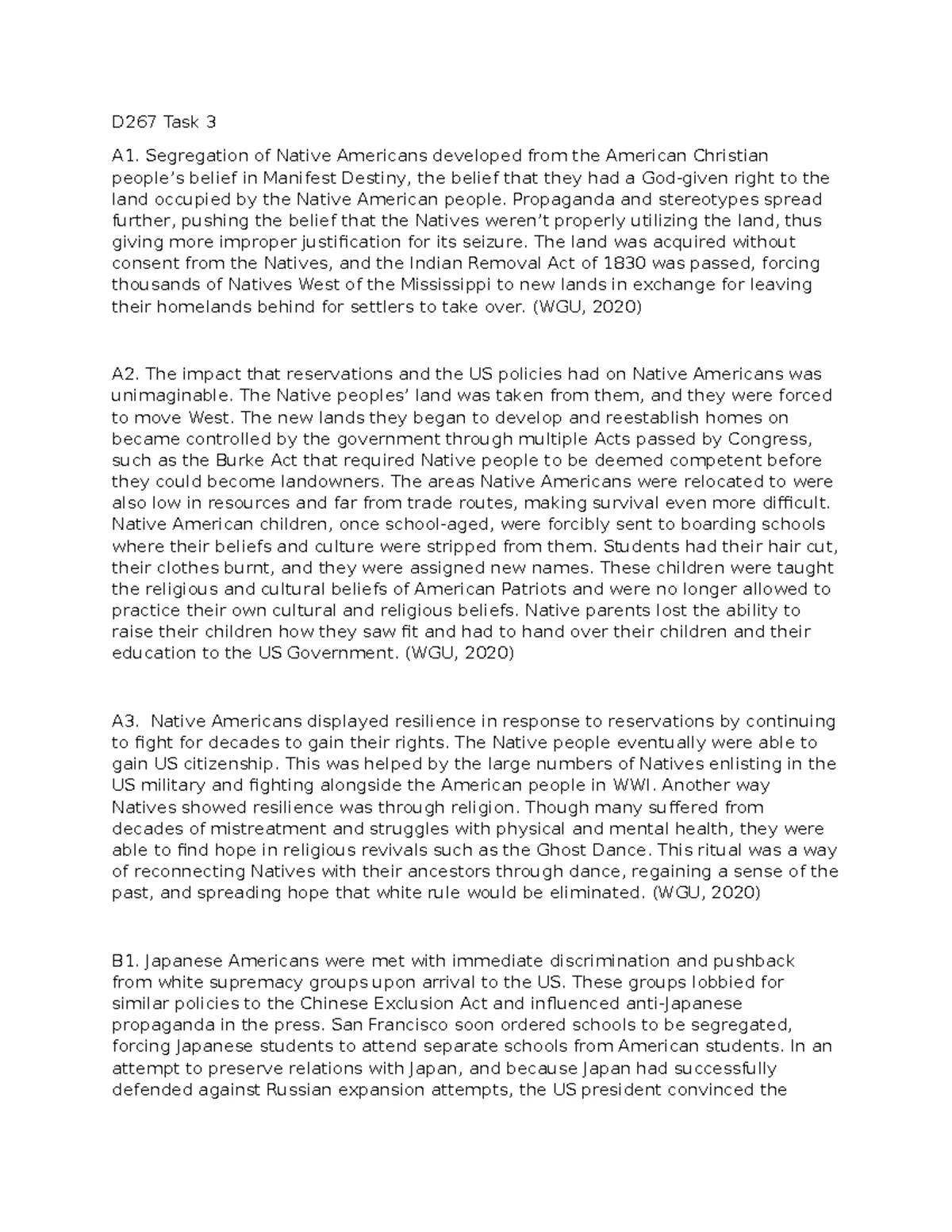 D267 Task 1 - Analysis of Slavery in Roots and The American Yawp - Studocu