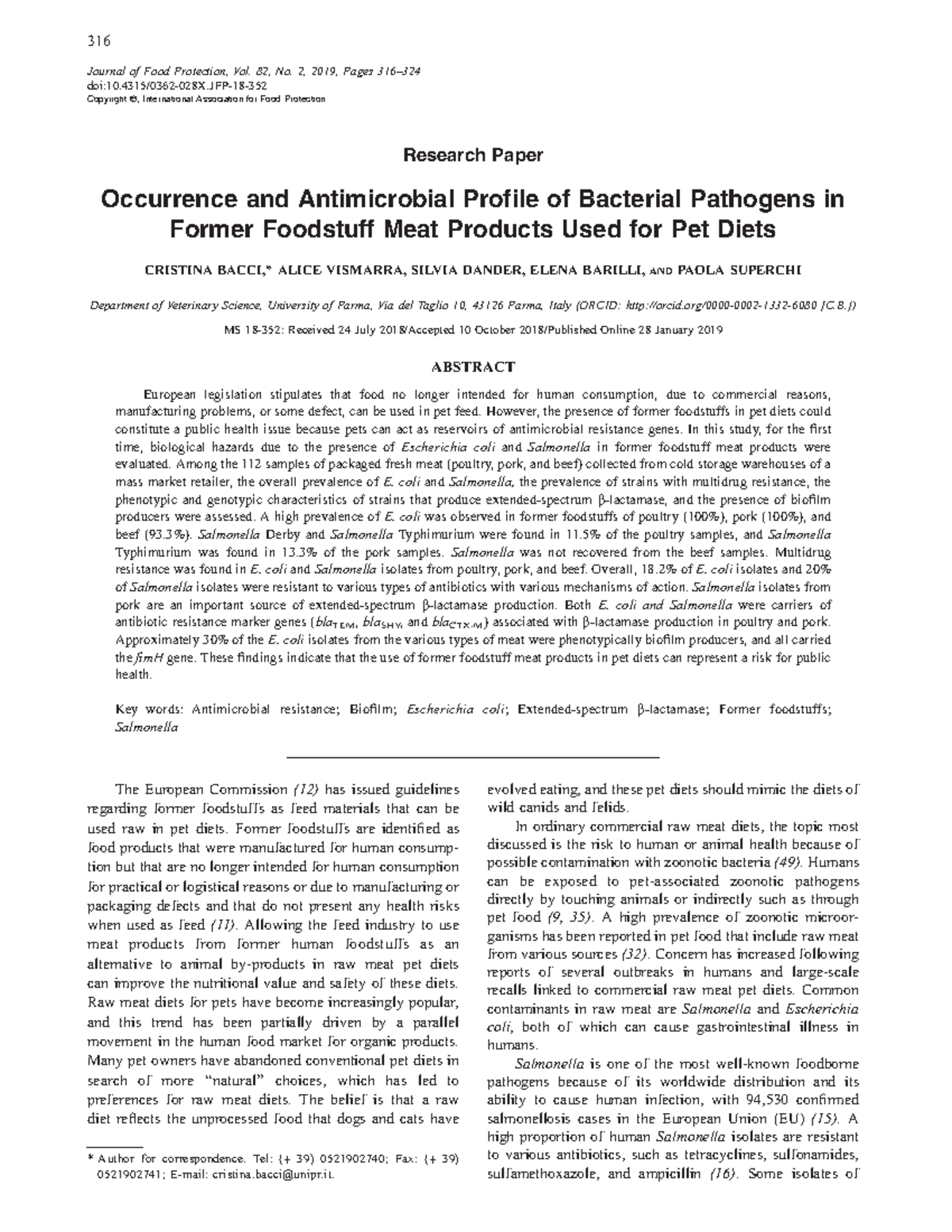 10 - Food technology related material - Research Paper Occurrence and ...