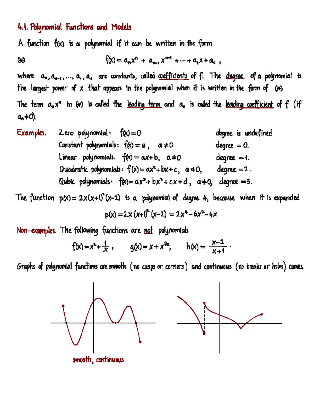 XYZ101: Final Exam Guide on Polynomial Functions and Models - Studocu