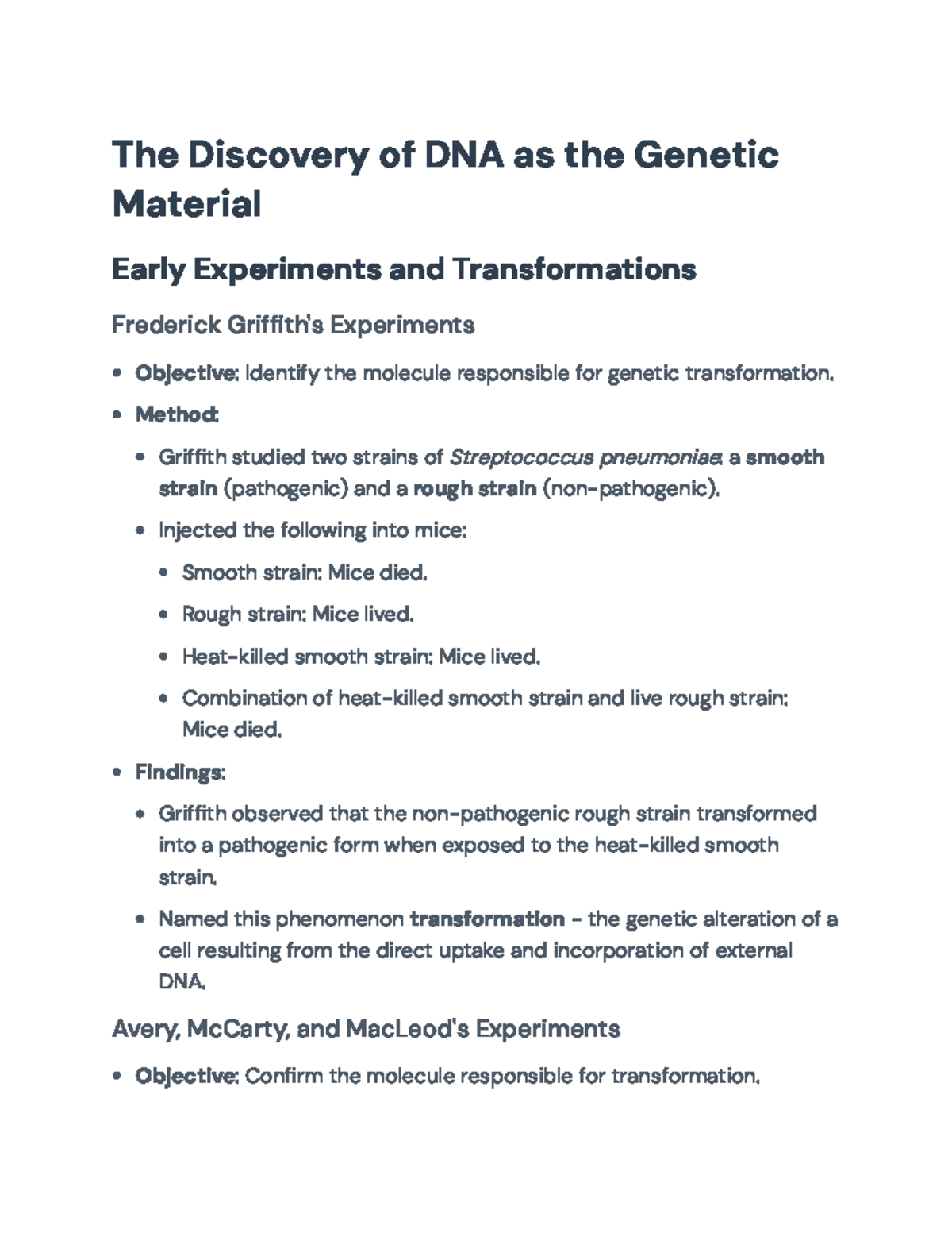 DNA as Genetic Material: Key Experiments & Discoveries in Molecular Bio ...