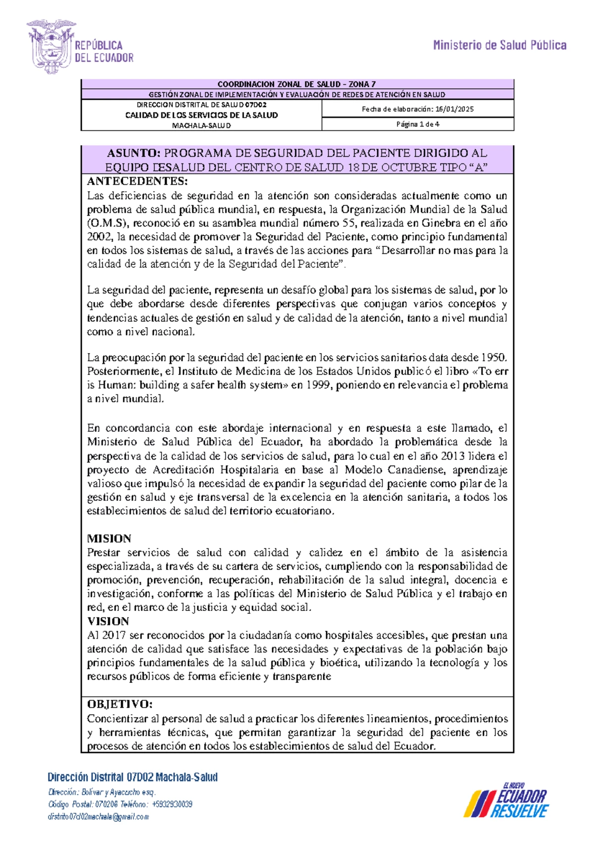 Gestión de Calidad en Salud: Mejora Continua y Seguridad del Paciente ...