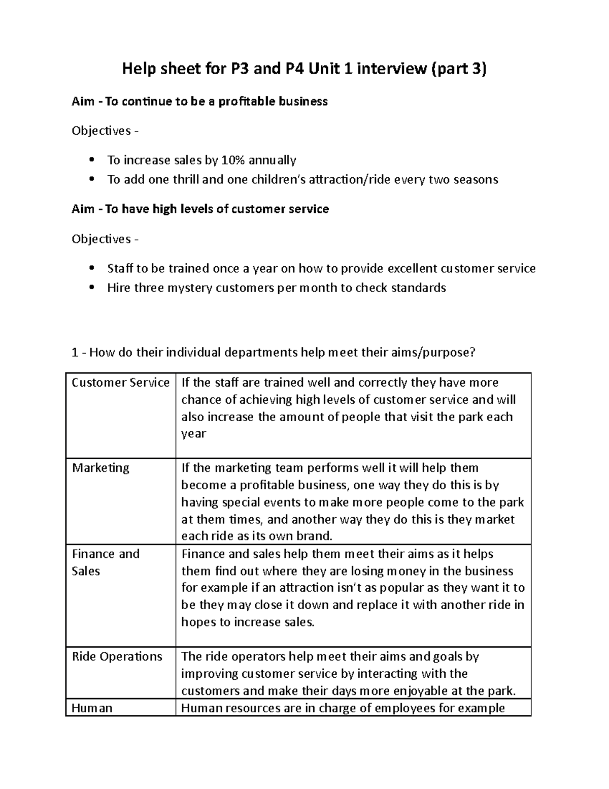 P3 & P4 Unit 1 Interview Help Sheet - Alton Towers Part 3 - Studocu