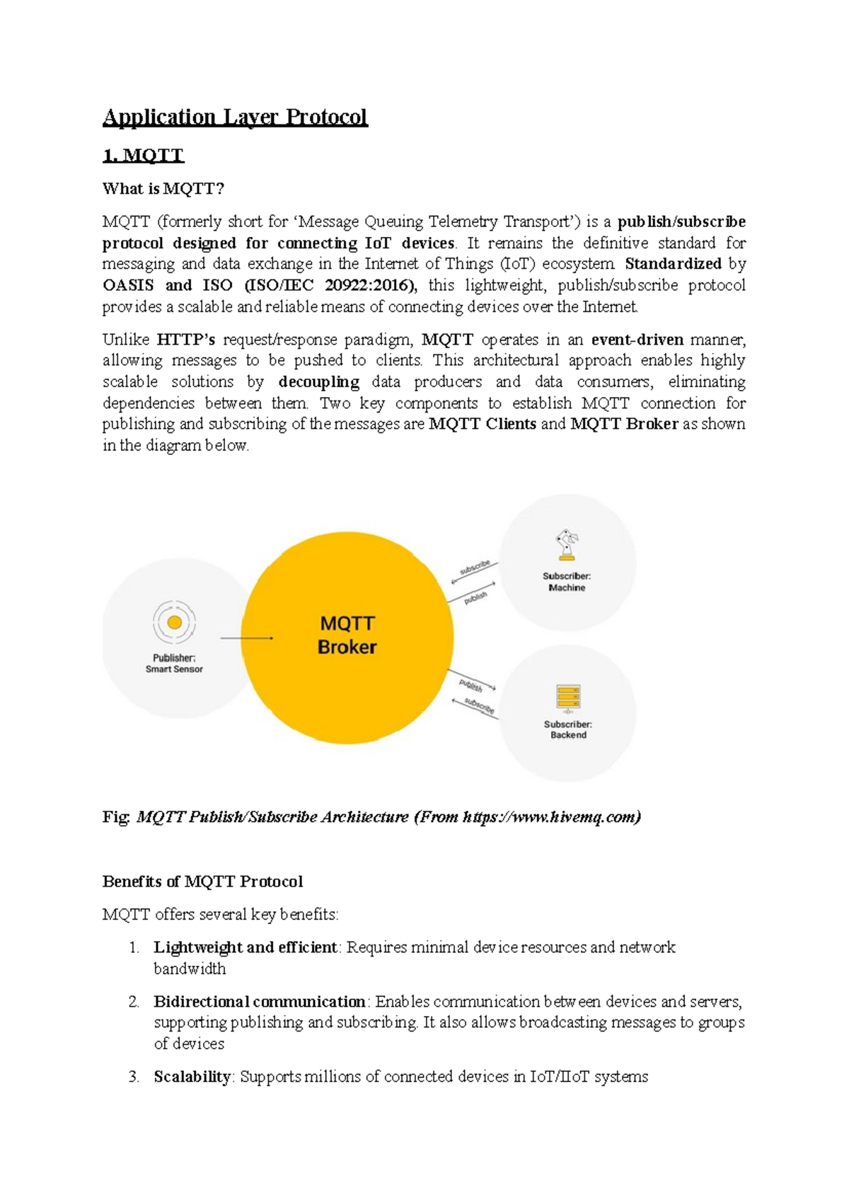 NIT Hamirpur Lecture Notes: Introduction to IoT & MQTT Basics - Studocu