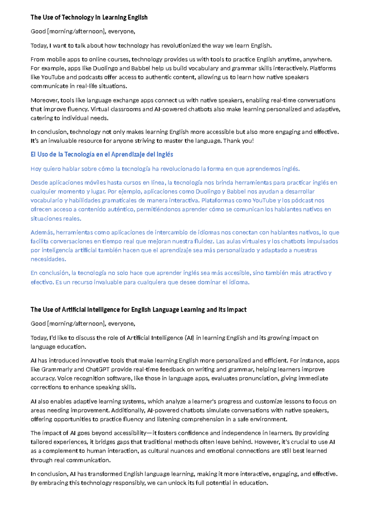 The Use of Technology in Learning English - From mobile apps to online ...