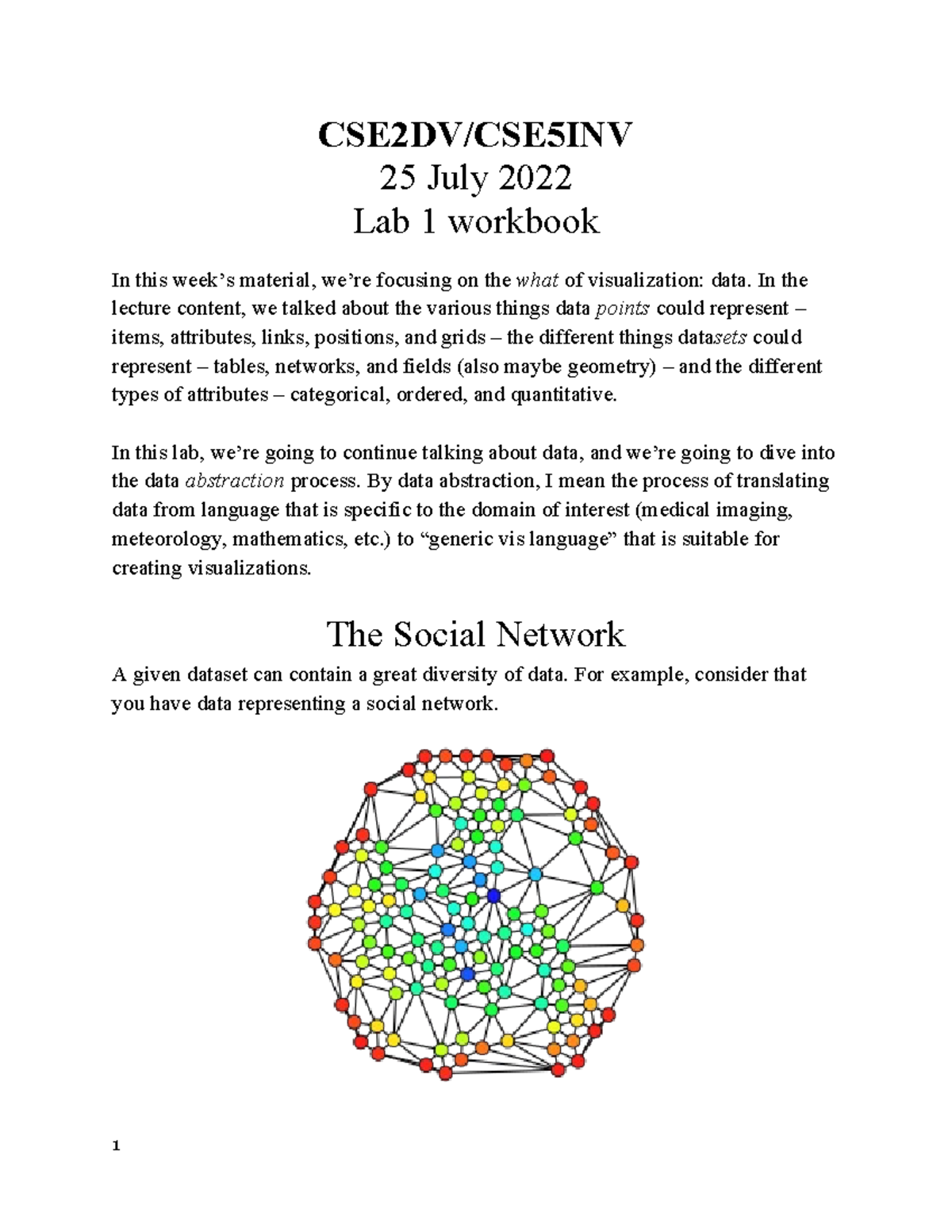 CSE2DV/CSE5INV Lab 1 Visualization Data and Abstraction Solutions - Studocu