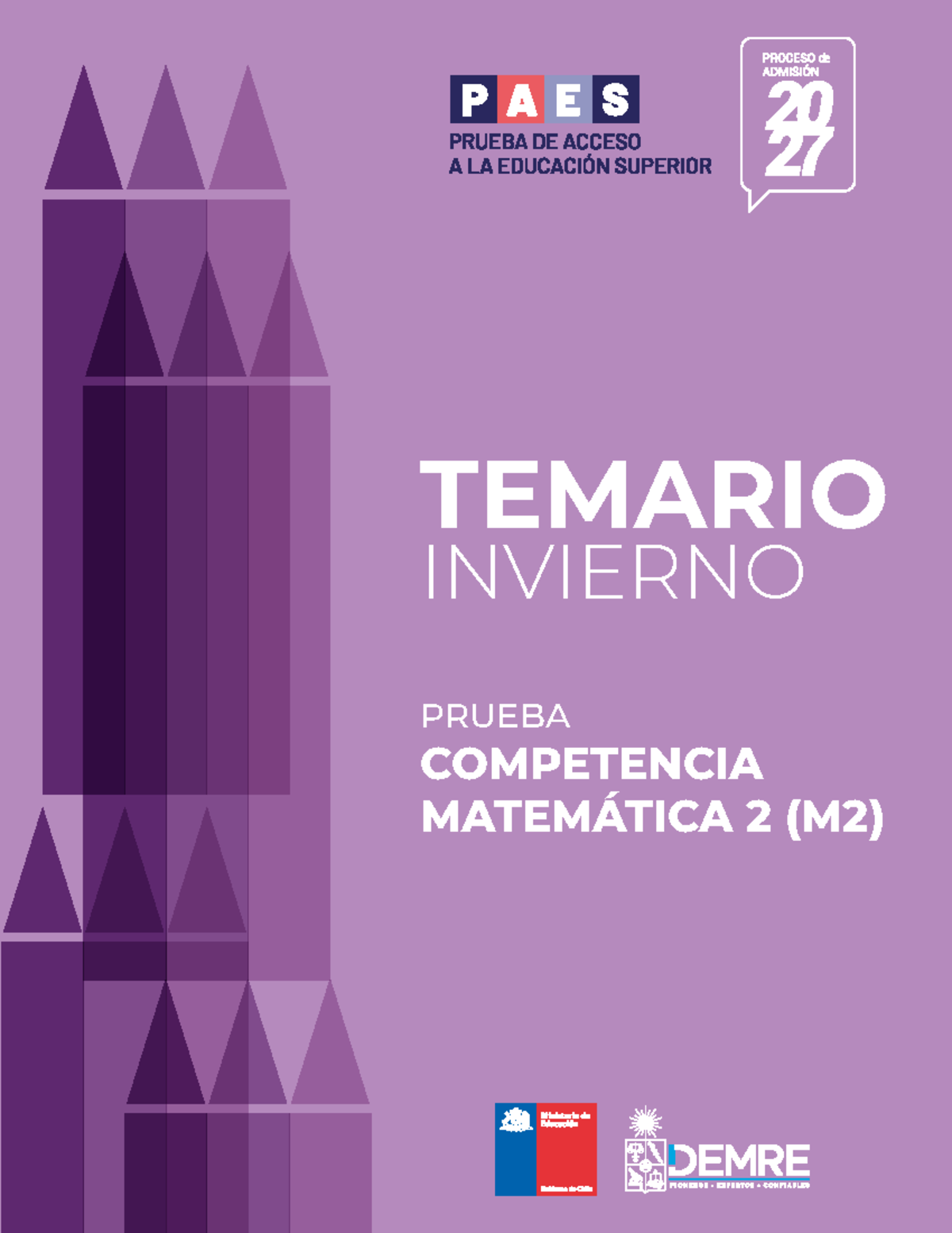 Temario PAES Invierno 2026: Competencia Matemática 2 (M2) - Studocu