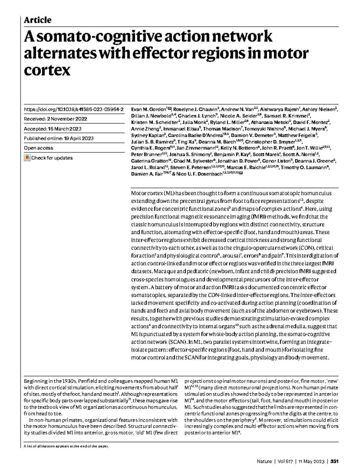 Motor Cortex Connectivity: Inter-Effector Regions in Action Control ...