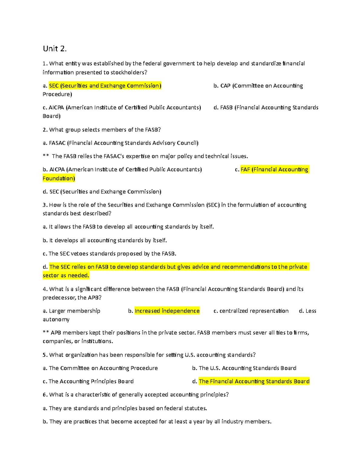 【未使用】GENERAL ACCOUNTING STANDARD The FASB Accounting Standards Codification represents the si