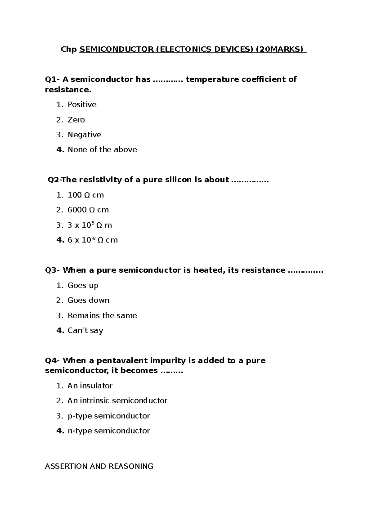Chp 13-14: Semiconductor Electronics Study Guide (20 Marks) - Studocu