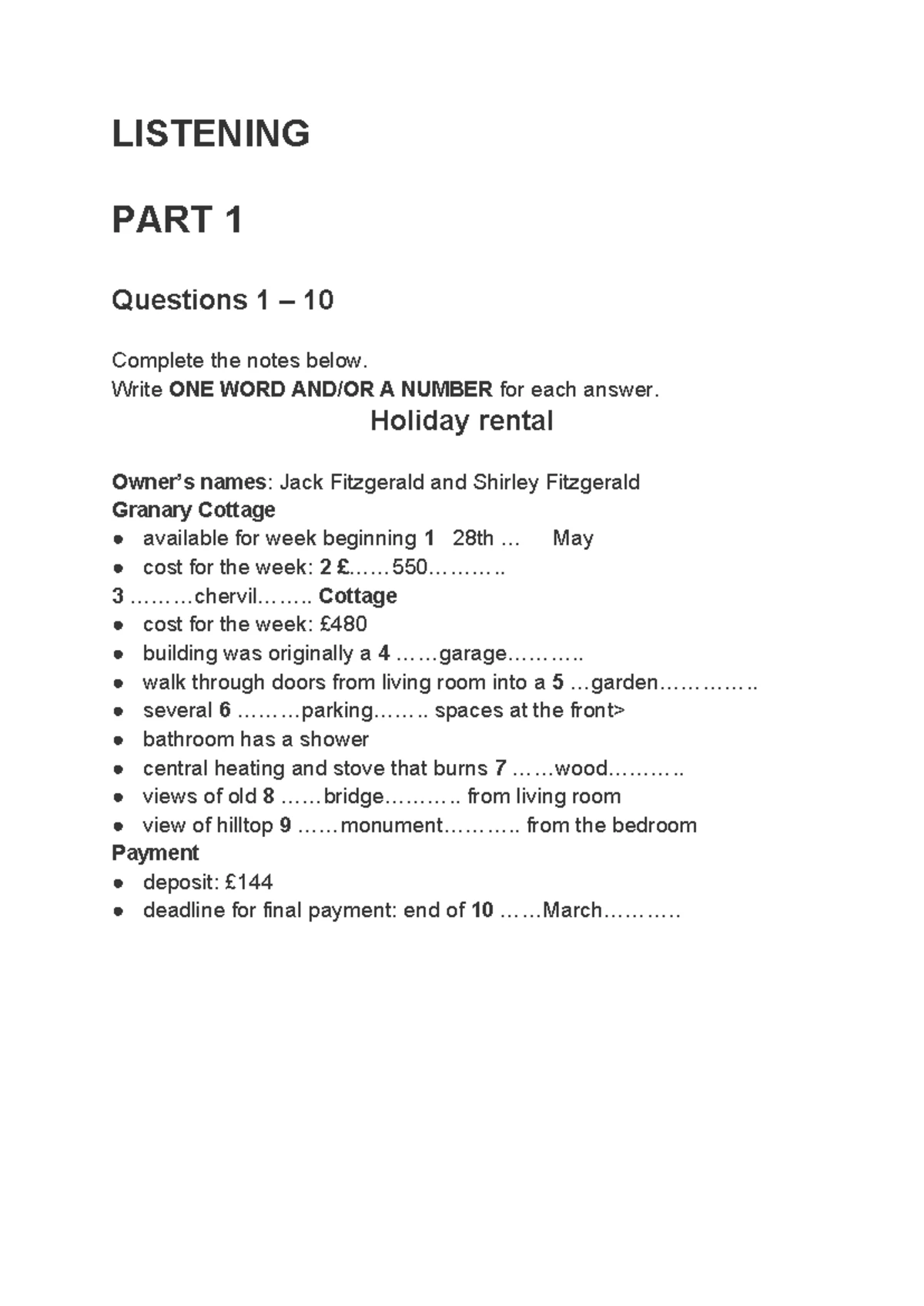 Cambridge IELTS 13 - Listening & Reading Test 1 Study Guide by The SOL ...