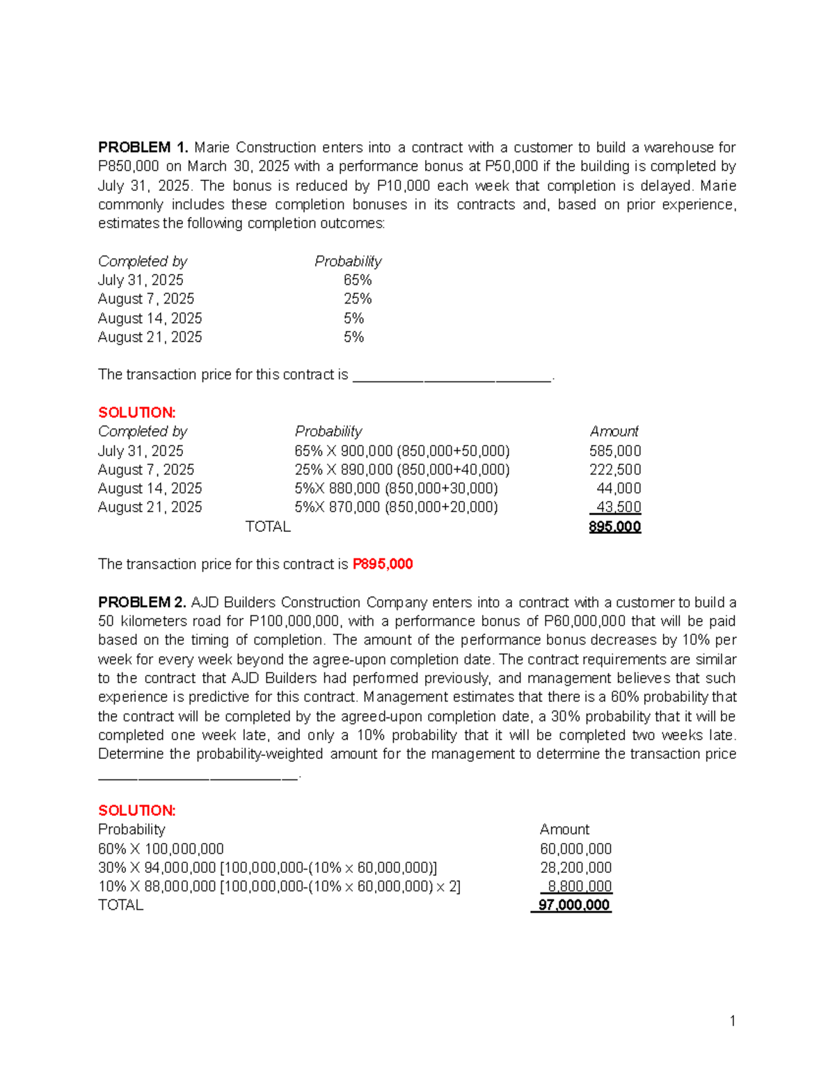 Construction Contracts: Comprehensive Analysis & Problem Solutions ...