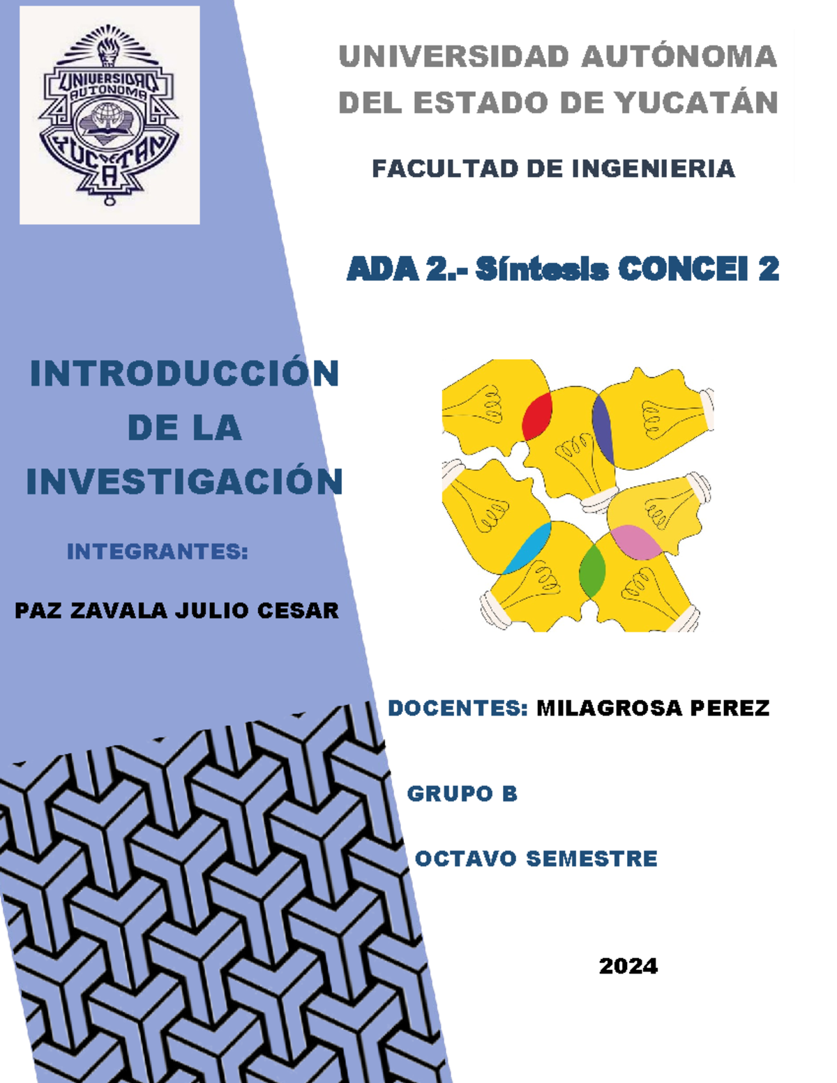 ADA2 Sintesis Concei 2 - ADA02 - Investigación de Operaciones - ADA 2 ...