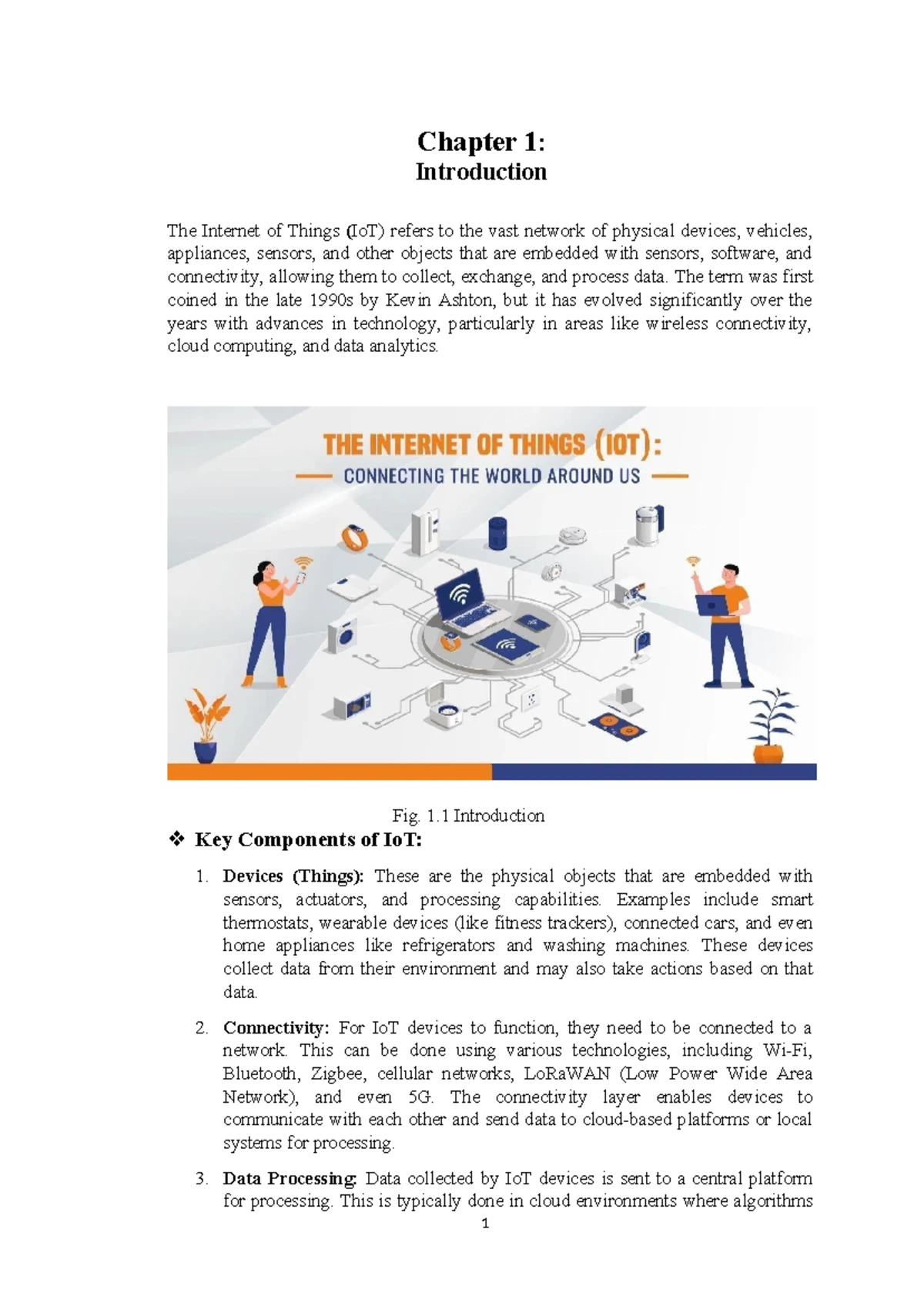 Internet of Things (IoT) Overview: Chapter 1 Introduction Report ...