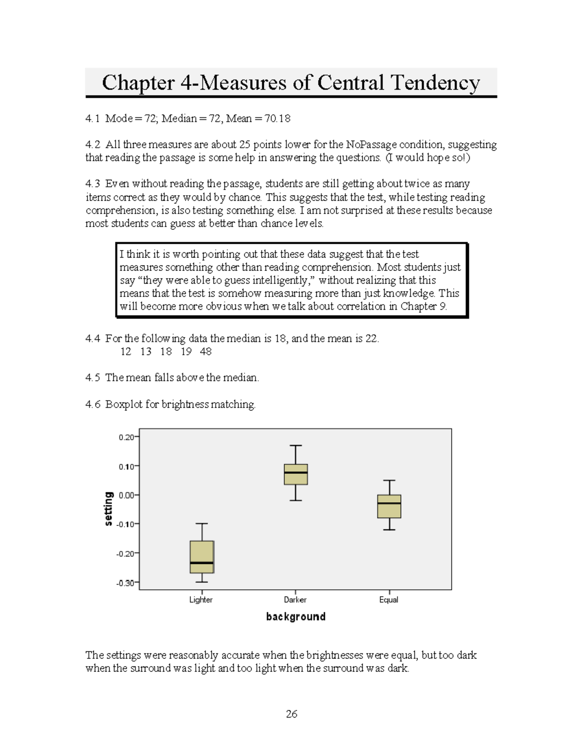Chapter 4: Central Tendency Analysis in PSYU2248 (Design & Stats II ...