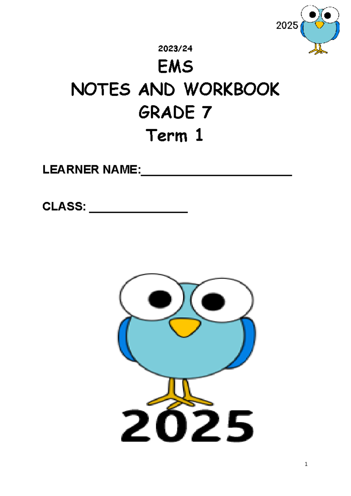 2025 EMS GRADE 7 Term 1 Notes: History of Money & Bartering - Studocu